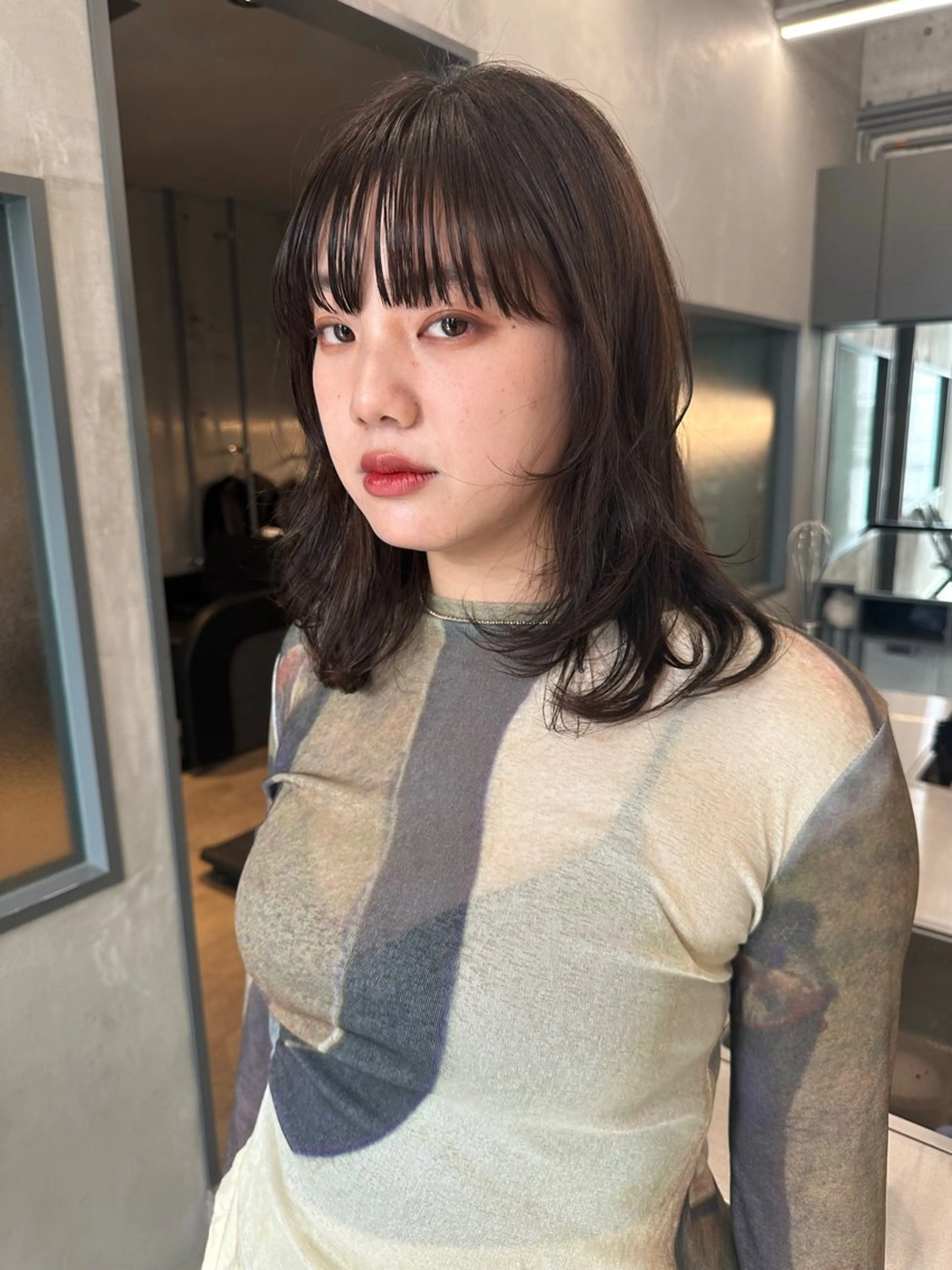 ミディアム カラー カット ヘアカラー お悩み解決パーマ hana🩰のヘアスタイル