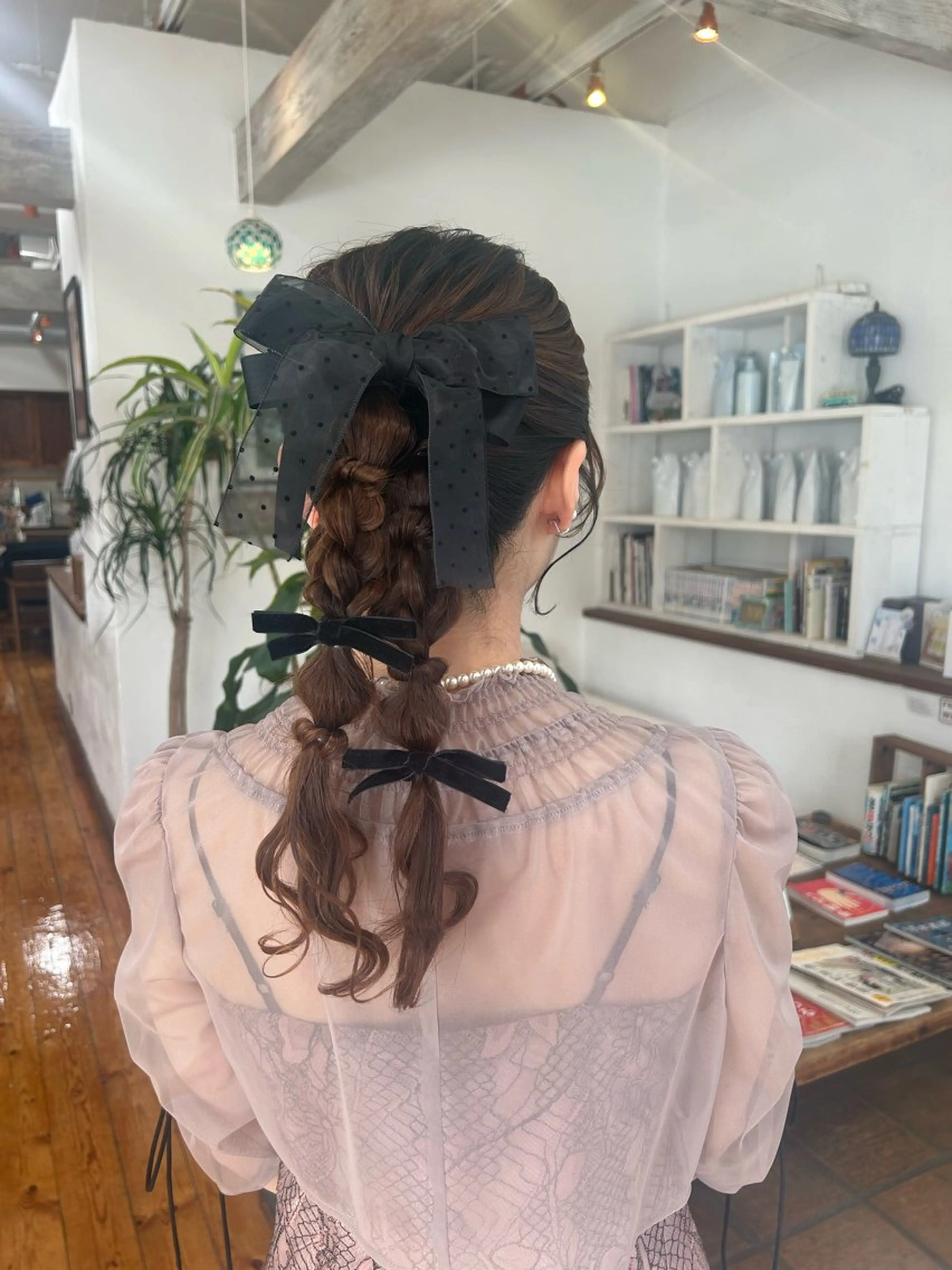 ロング ヘアアレンジ ヘアセット ✂︎店長✂︎ ちさきのヘアスタイル