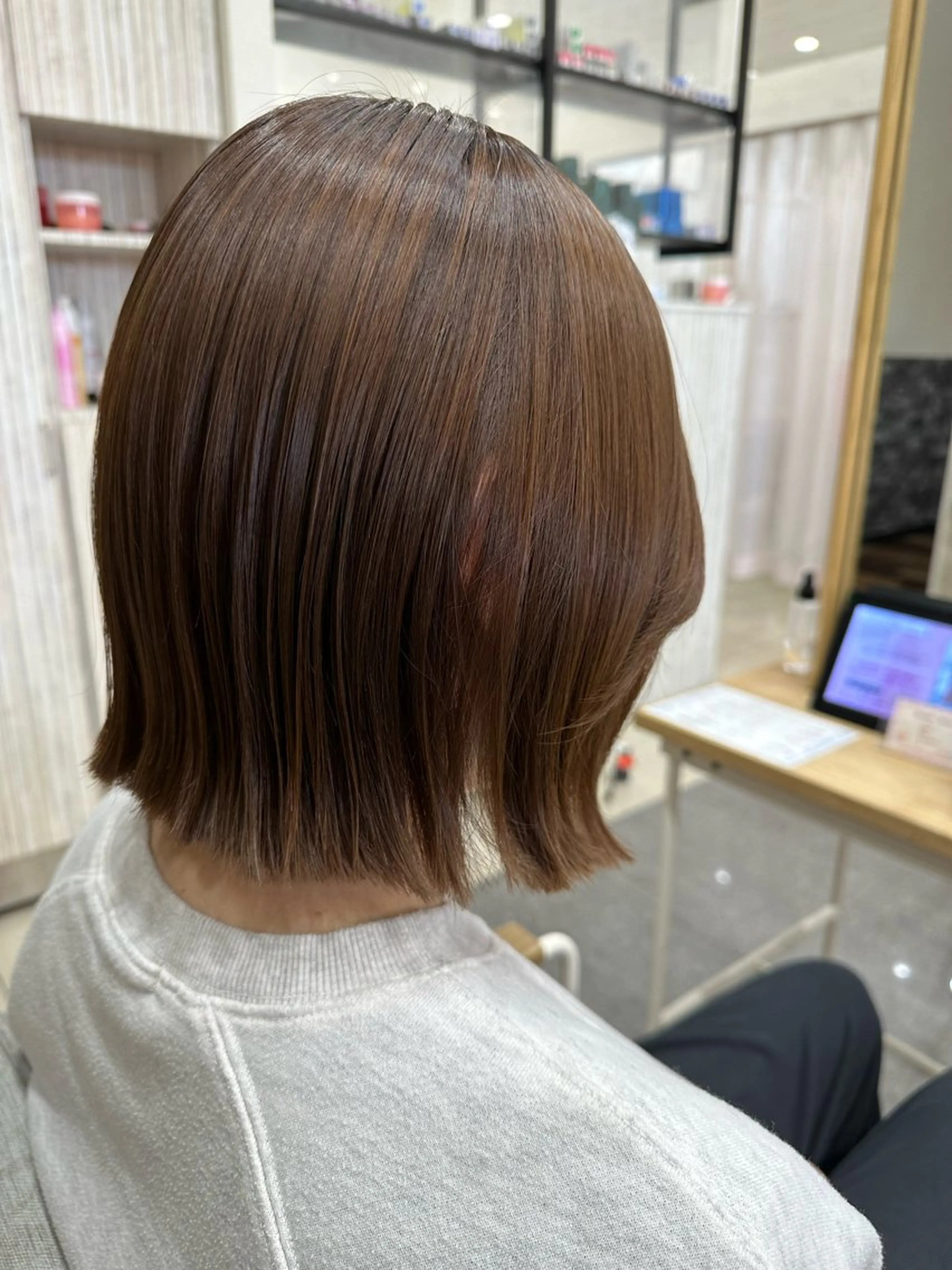 ミディアム カット ヘアカラー トリートメント PROGRESS‣‣ 福澤 可音🐯🐝のヘアスタイル