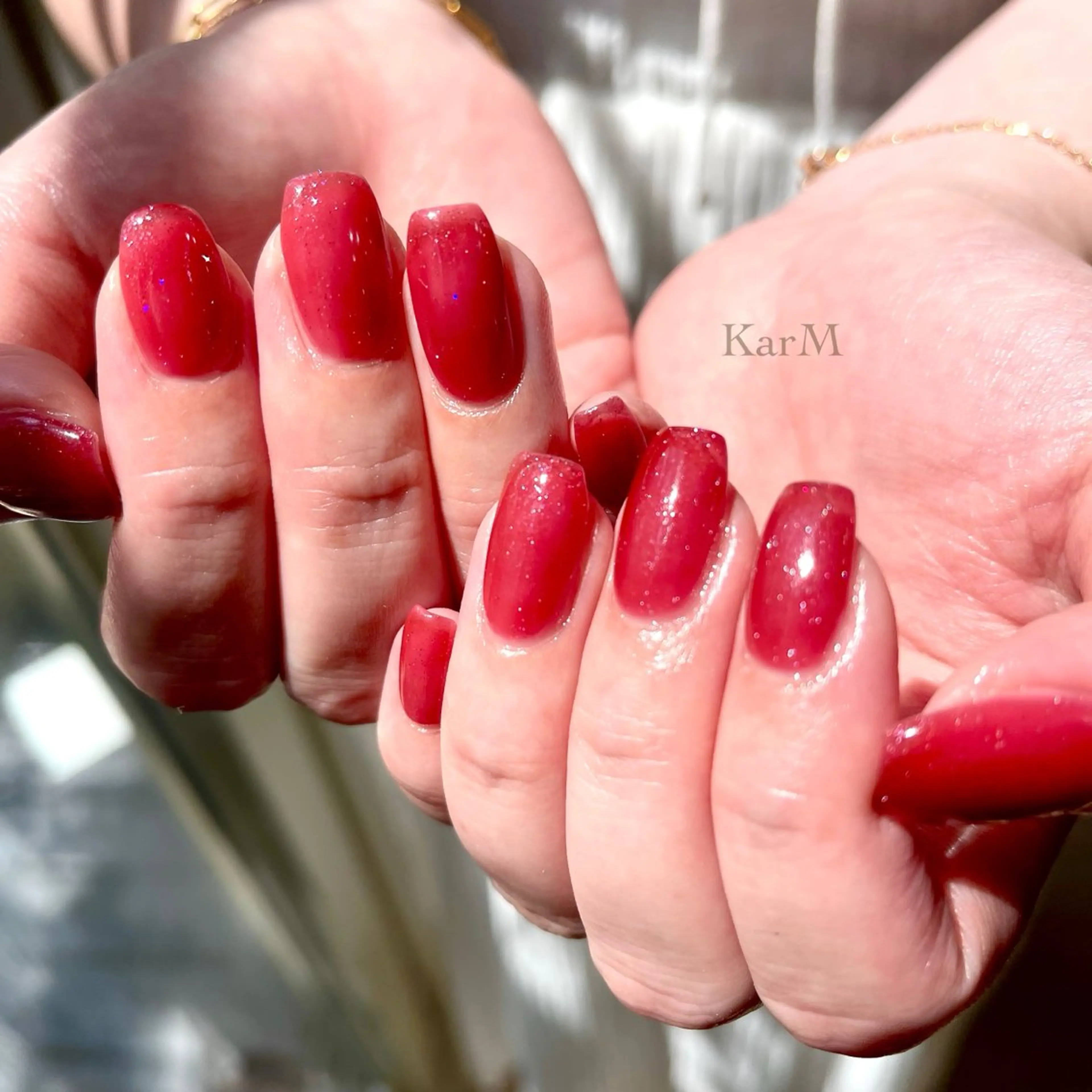 ネイル オーロラネイル チークネイル フラッシュネイル フレンチネイル グラデーション ハンドネイル フットネイル ogino karinのネイルデザイン