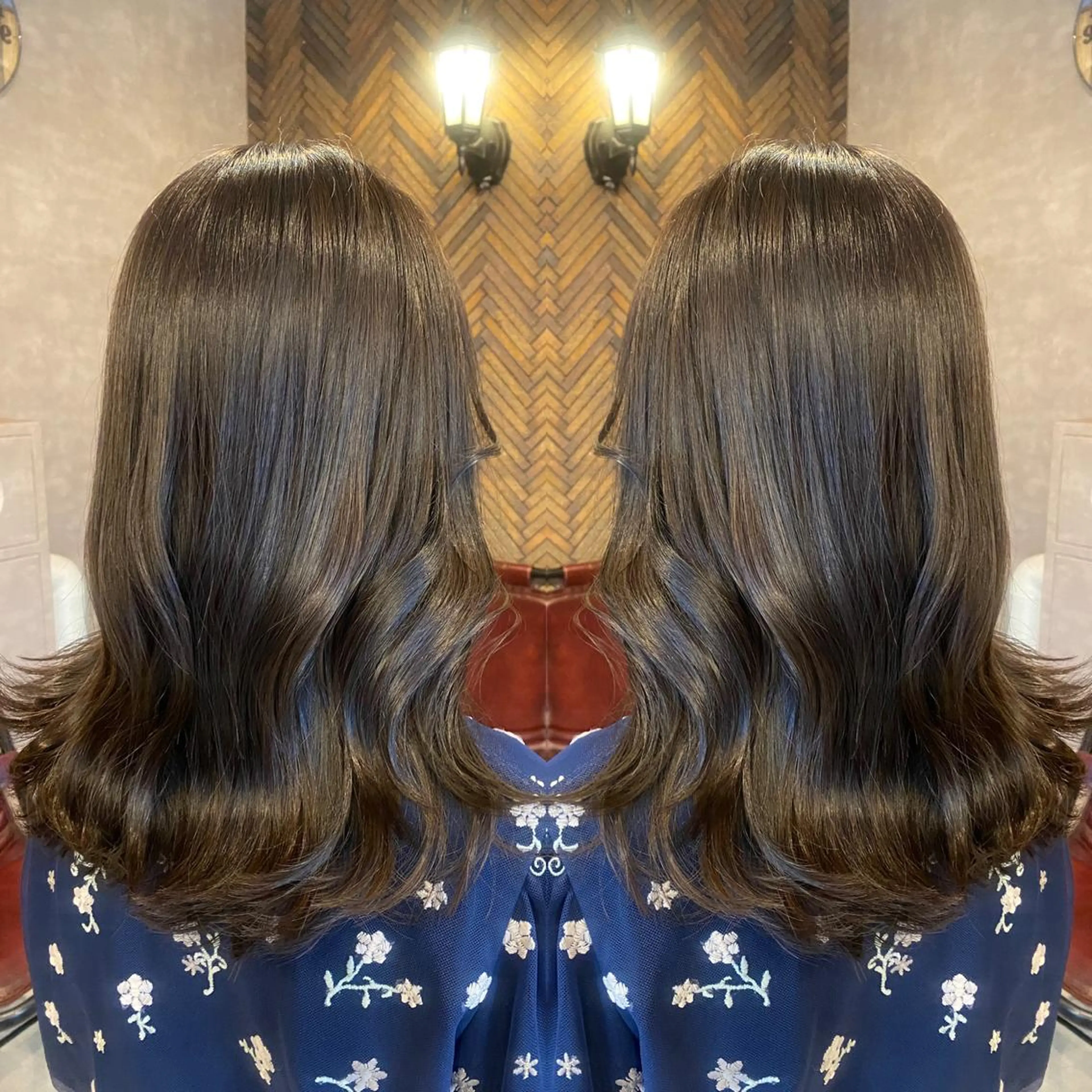 セミロング カラー tocca 💜石田愛結💜のヘアスタイル