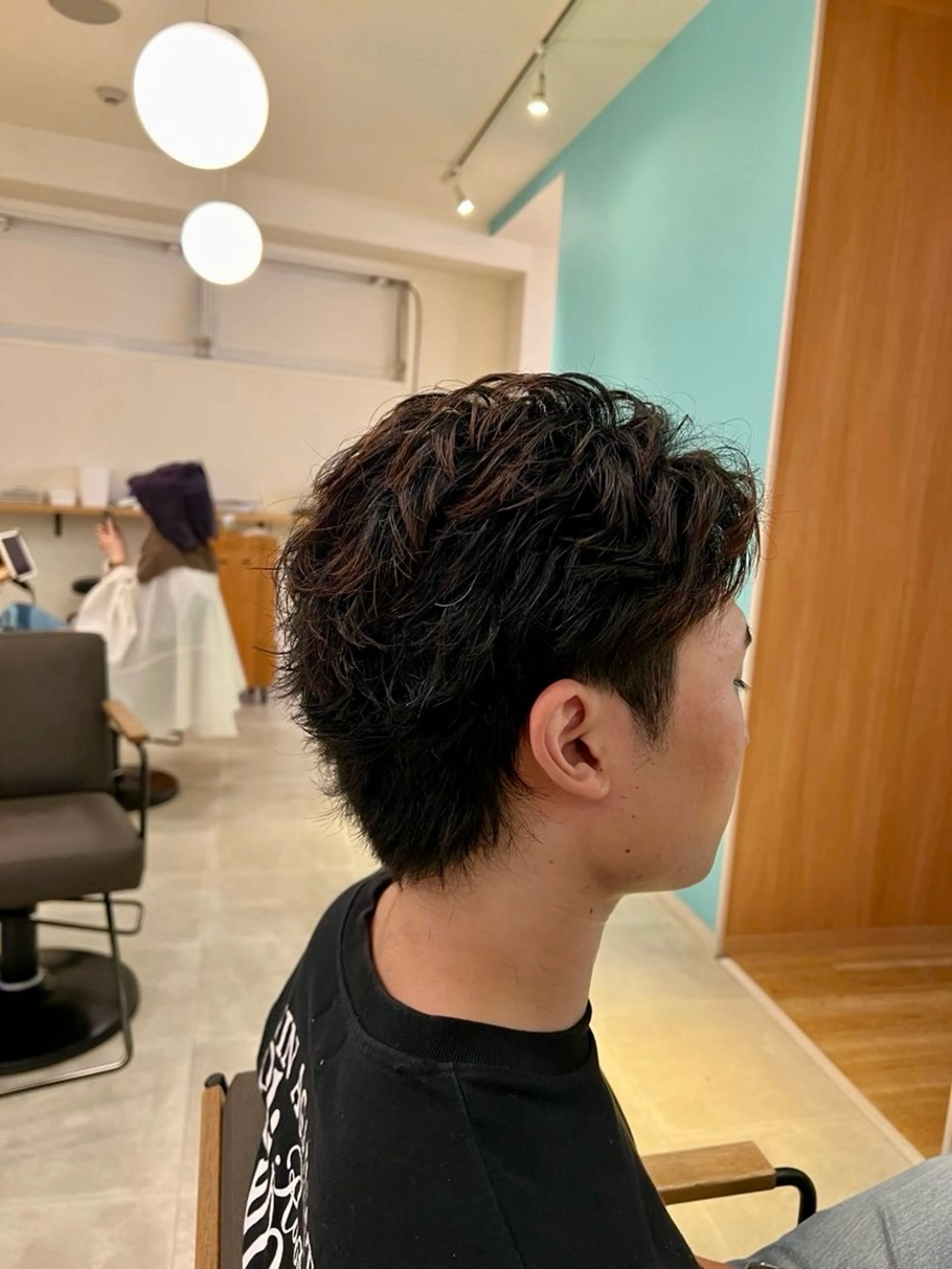 ミディアム パーマ あくつ べんのヘアスタイル