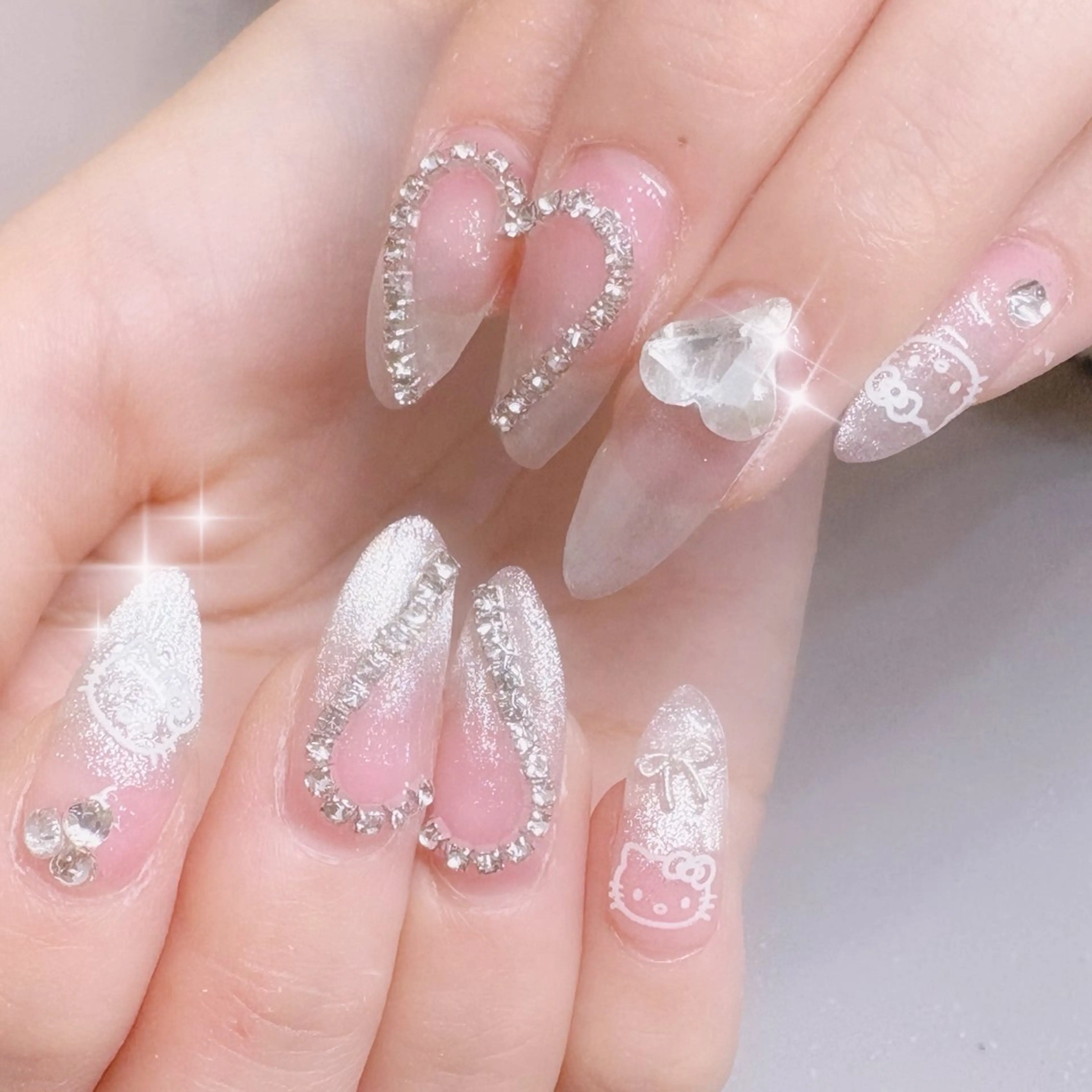 ネイル ハンドネイル 艶/マグネット/網紅 /韓国/岩下りほのネイルデザイン