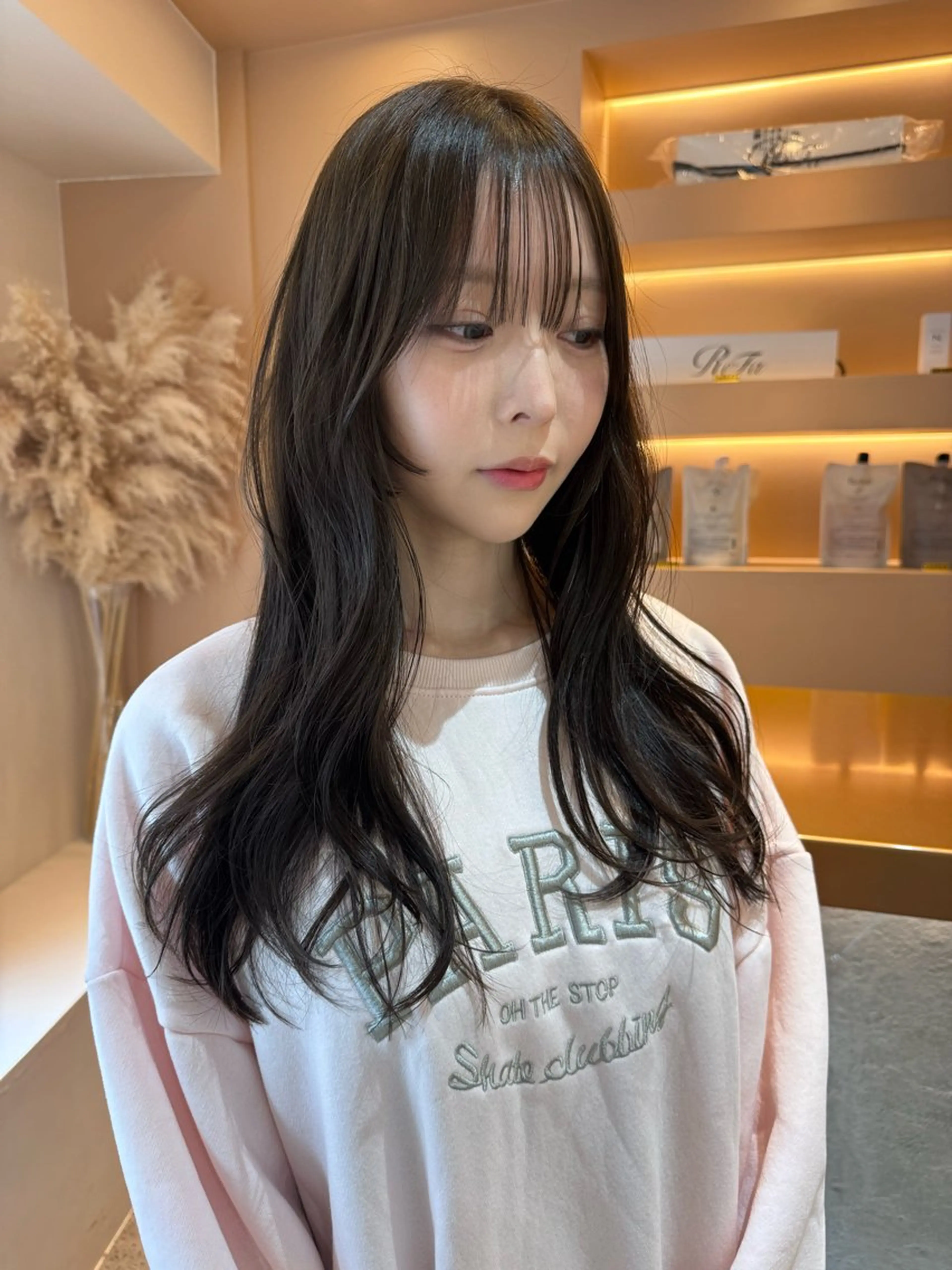 ロング カラー レイヤーカットモデル 募集/藤原一真のヘアスタイル