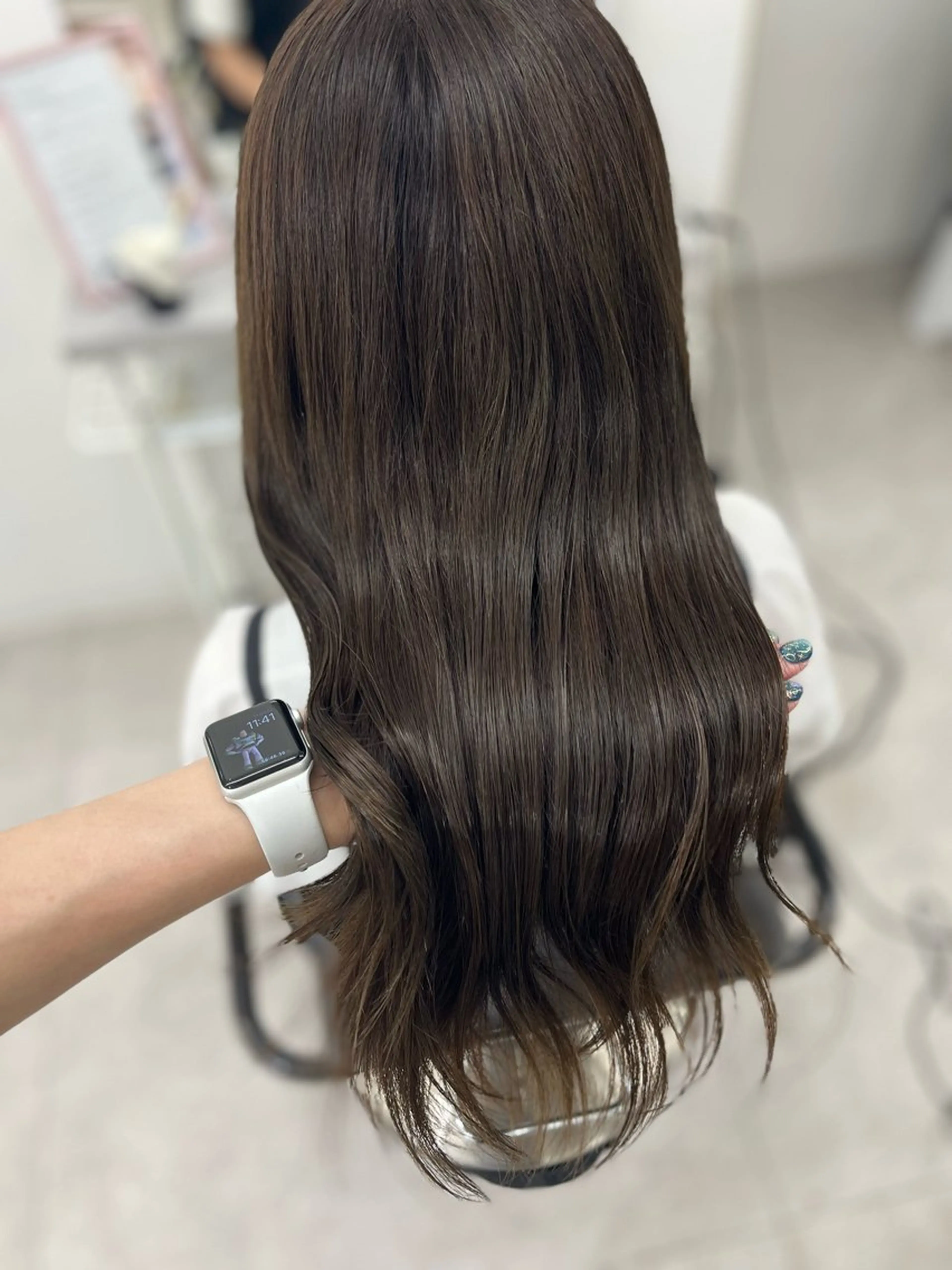 ロング カラー グレージュ ロング ヘアカラー トリートメント 🫧ぷる艶カラー🫧 Yuubi🦩のヘアスタイル