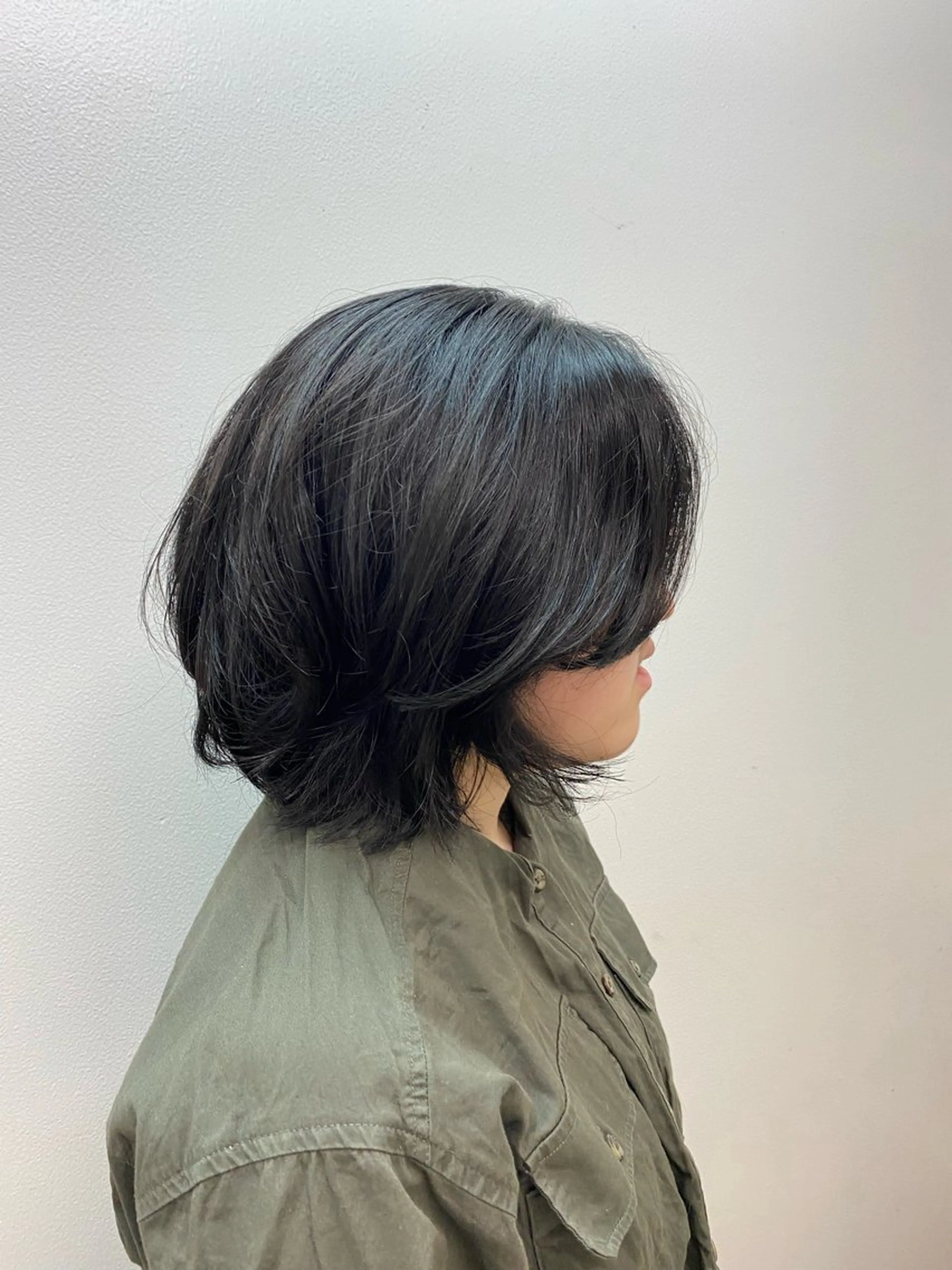 ミディアム 染谷 れなのヘアスタイル