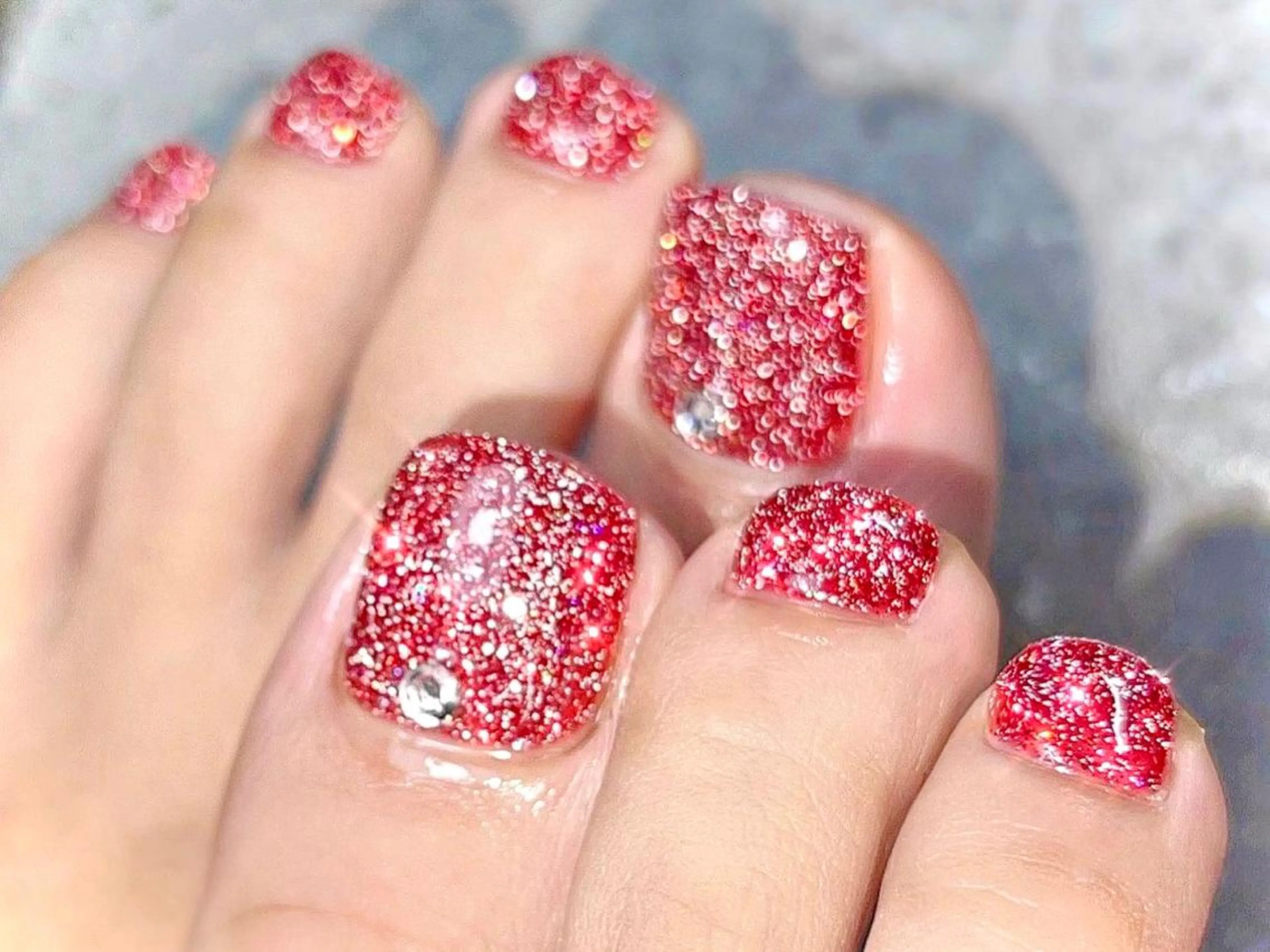 ネイル フラッシュネイル マグネットネイル フットネイル Vogusty's Nail 鶴見店のネイルデザイン