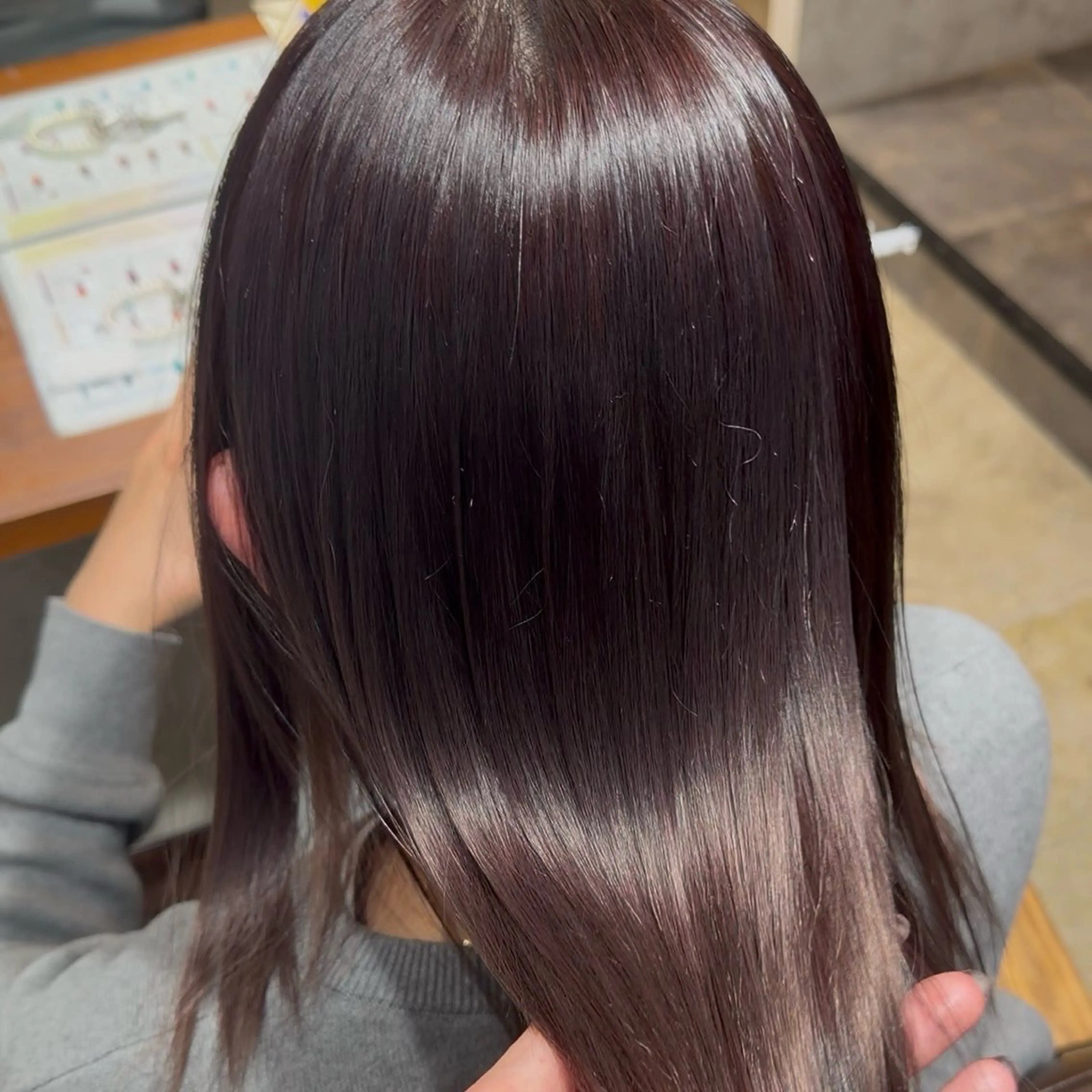 セミロング カラー ヘアカラー ⟡.·🖤TheC HIYORI🖤⟡.のヘアスタイル