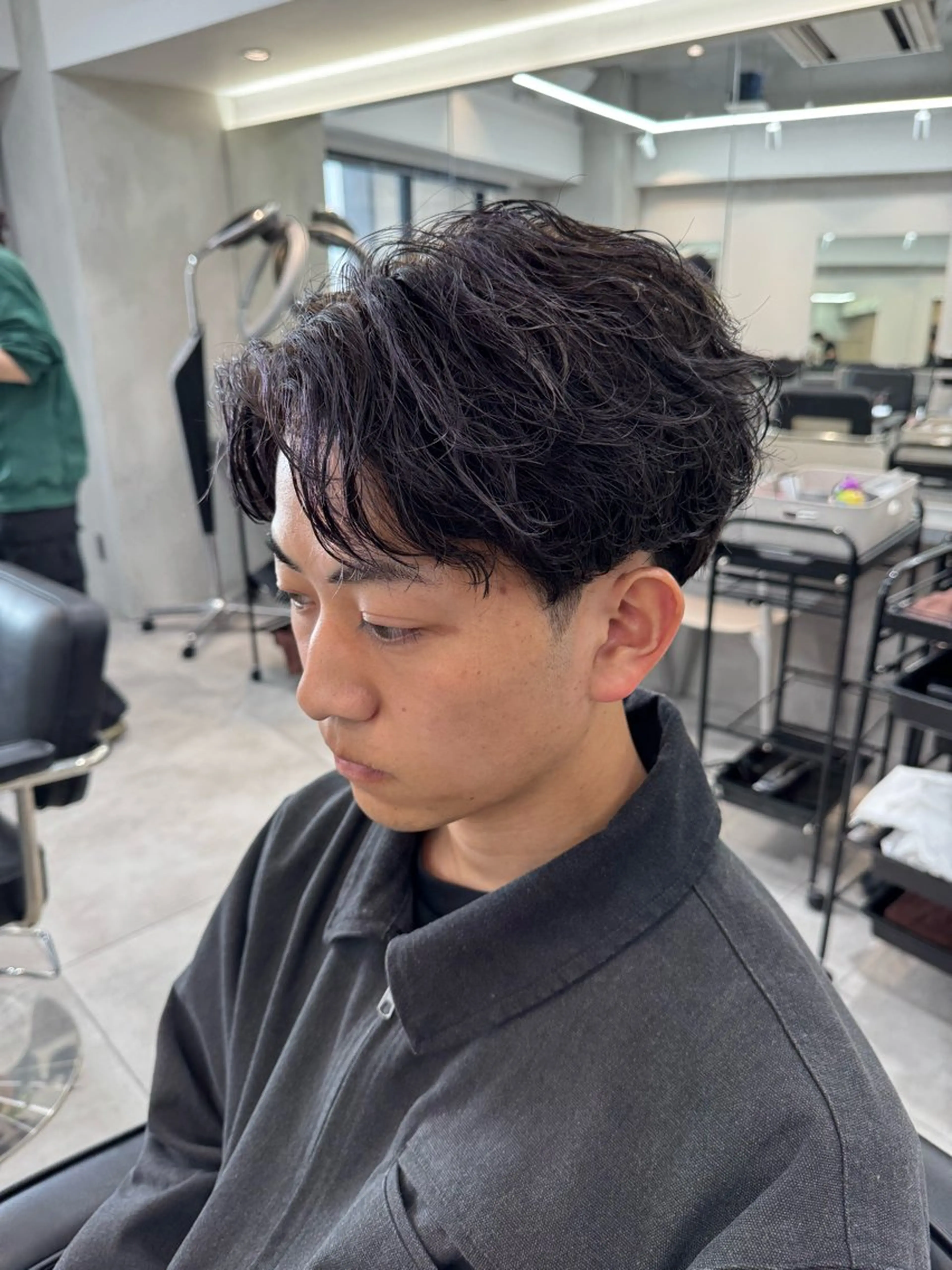 パーマ メンズ カット パーマ 大宮メンズ特化/パー マ職人/小川藍人のヘアスタイル