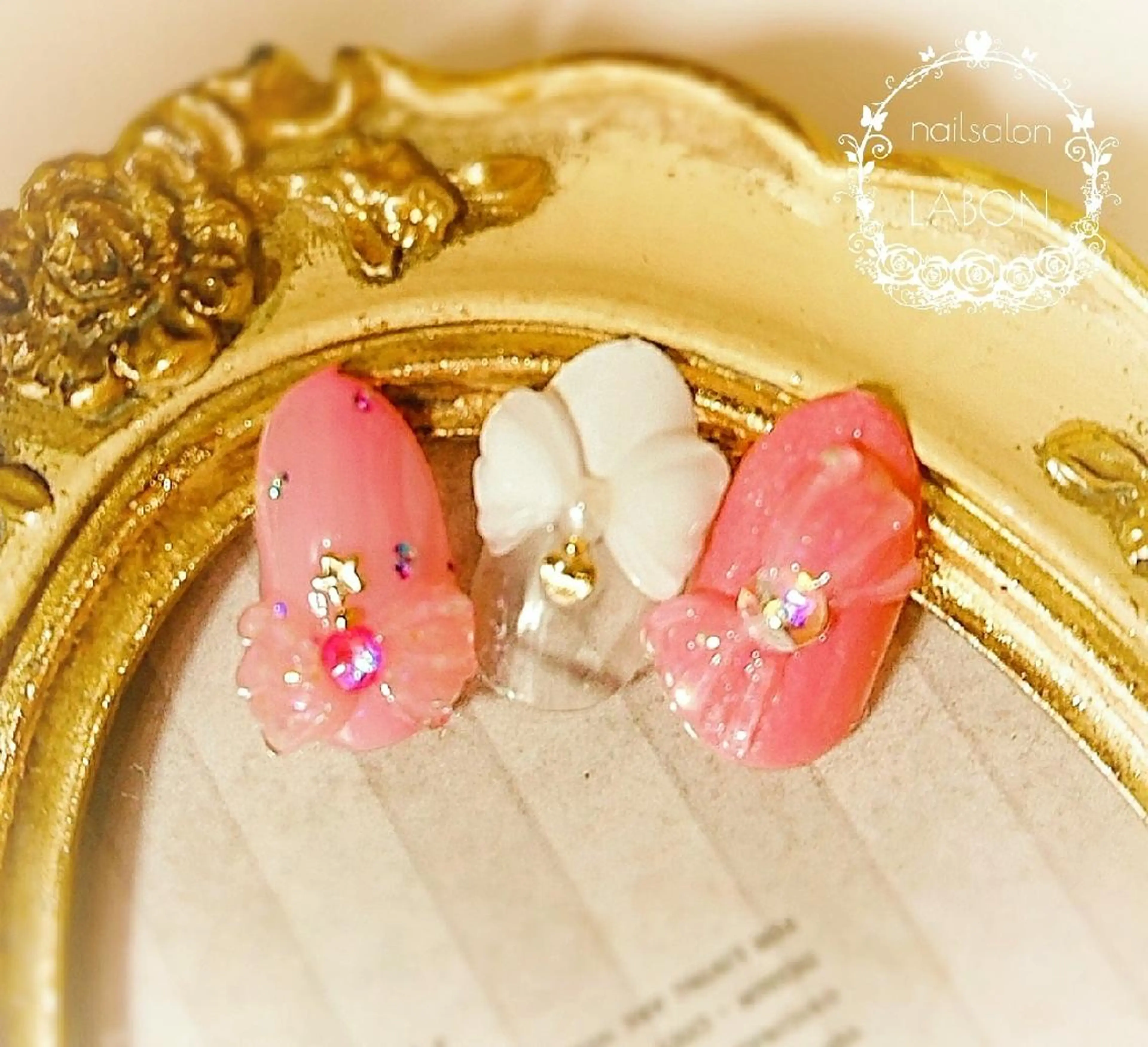 ネイル リボン Nail salon LABONのネイルデザイン