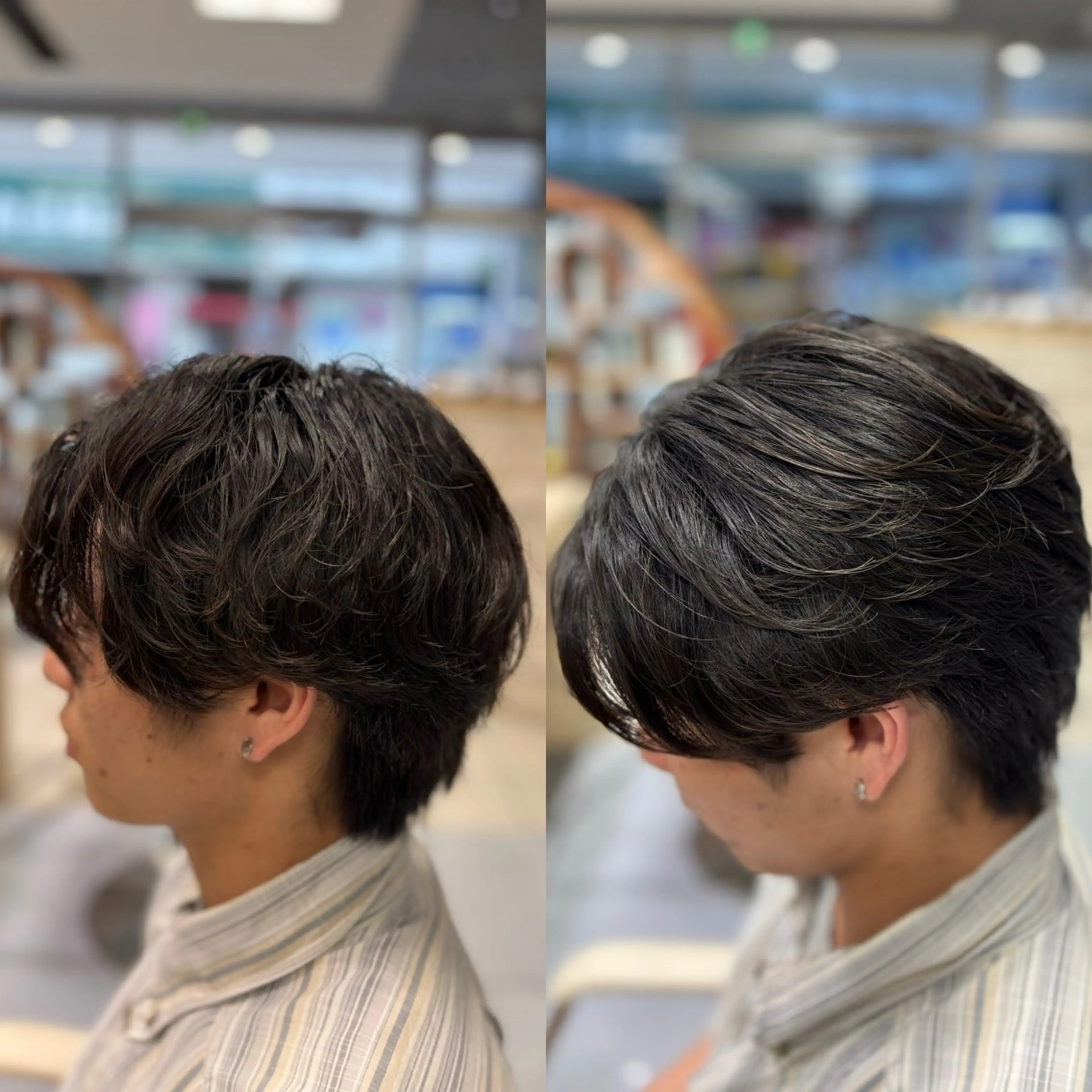 ショート パーマ メンズ カット パーマ メンズ特化韓国風 パーマスタイル/りんのヘアスタイル