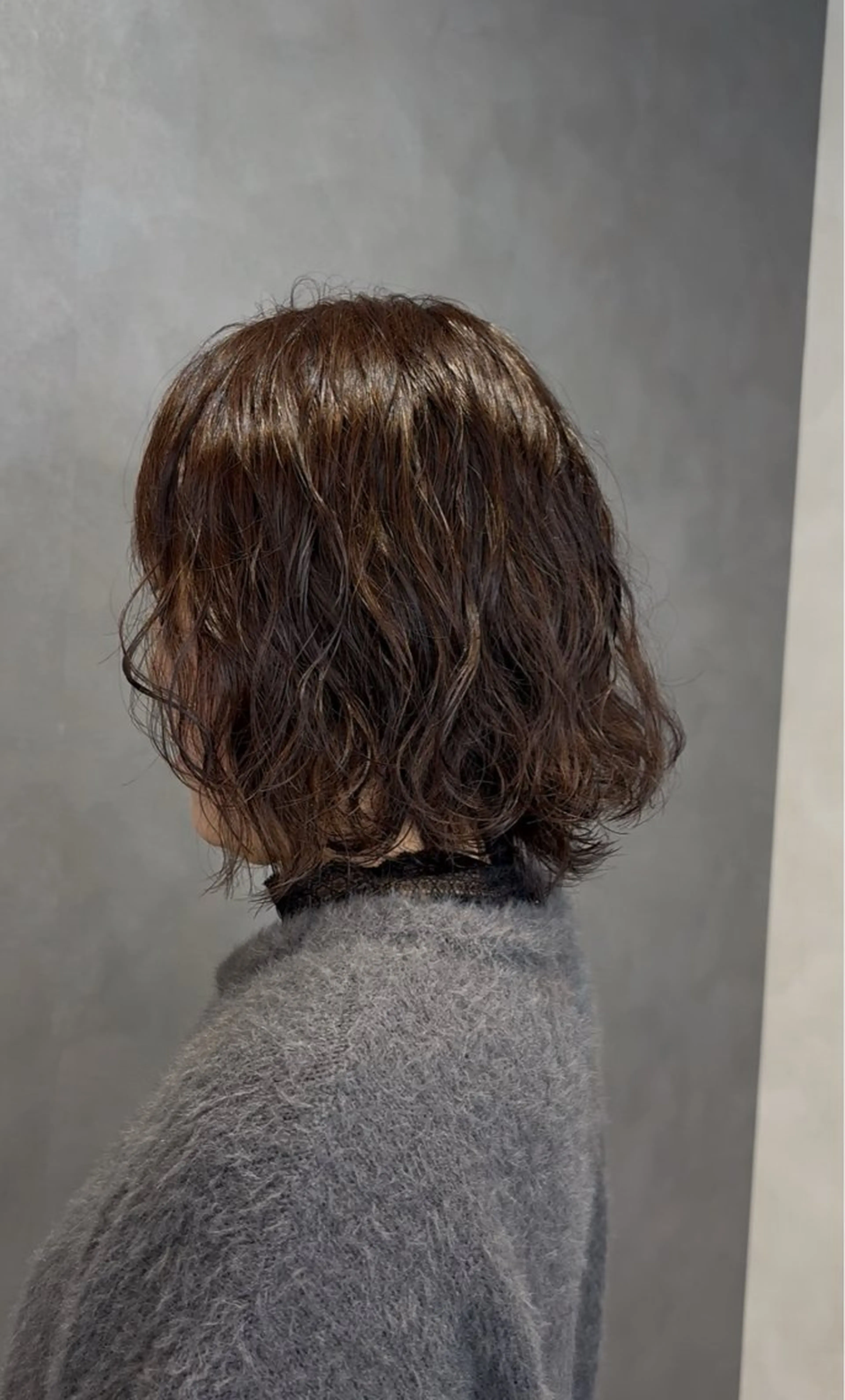 セミロング パーマ セミロングパーマ ボブ パーマ 大西ひなた/ 仙台のヘアスタイル