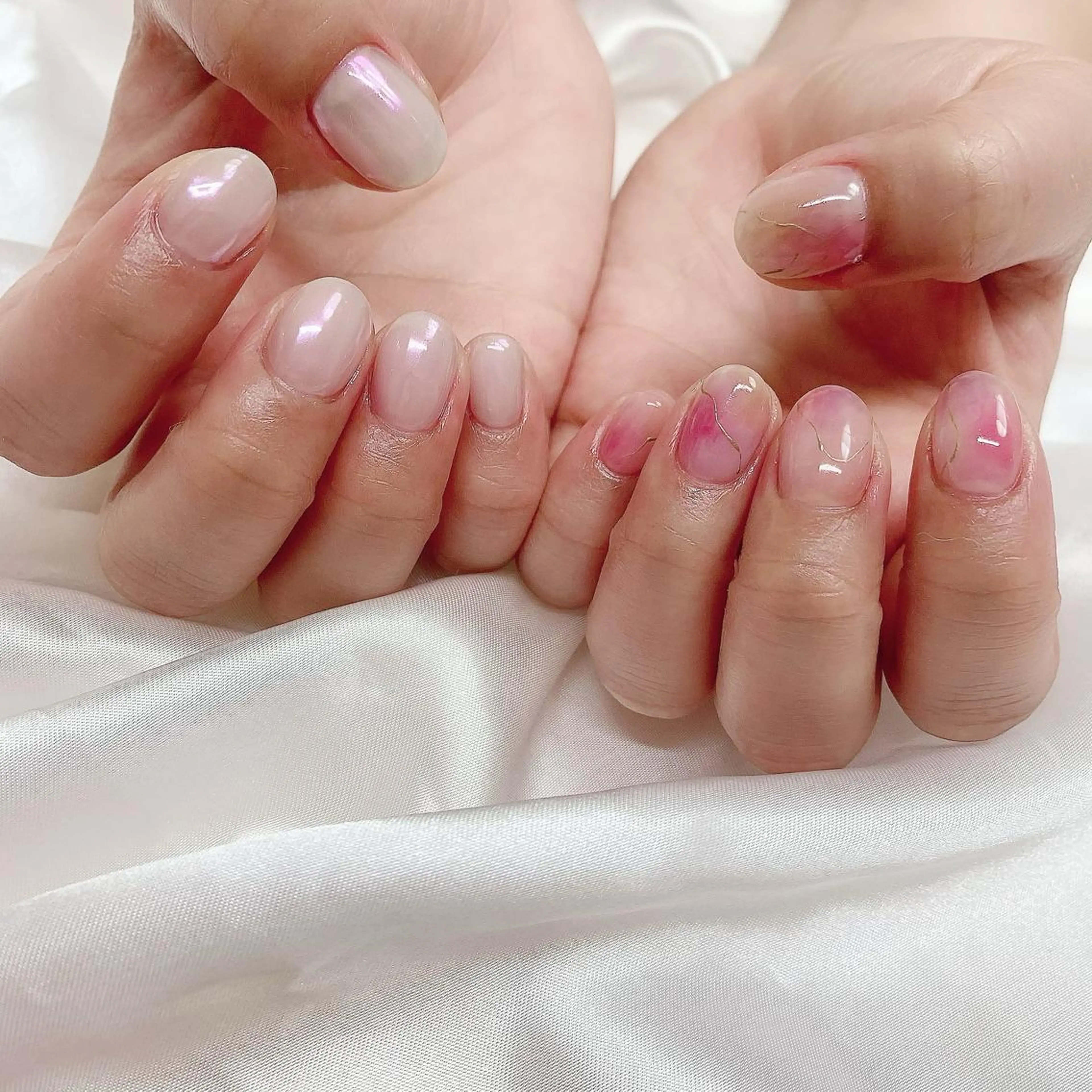 ネイル ハンドネイル ネイリストUSUI♡ パラジェルフィルインのネイルデザイン