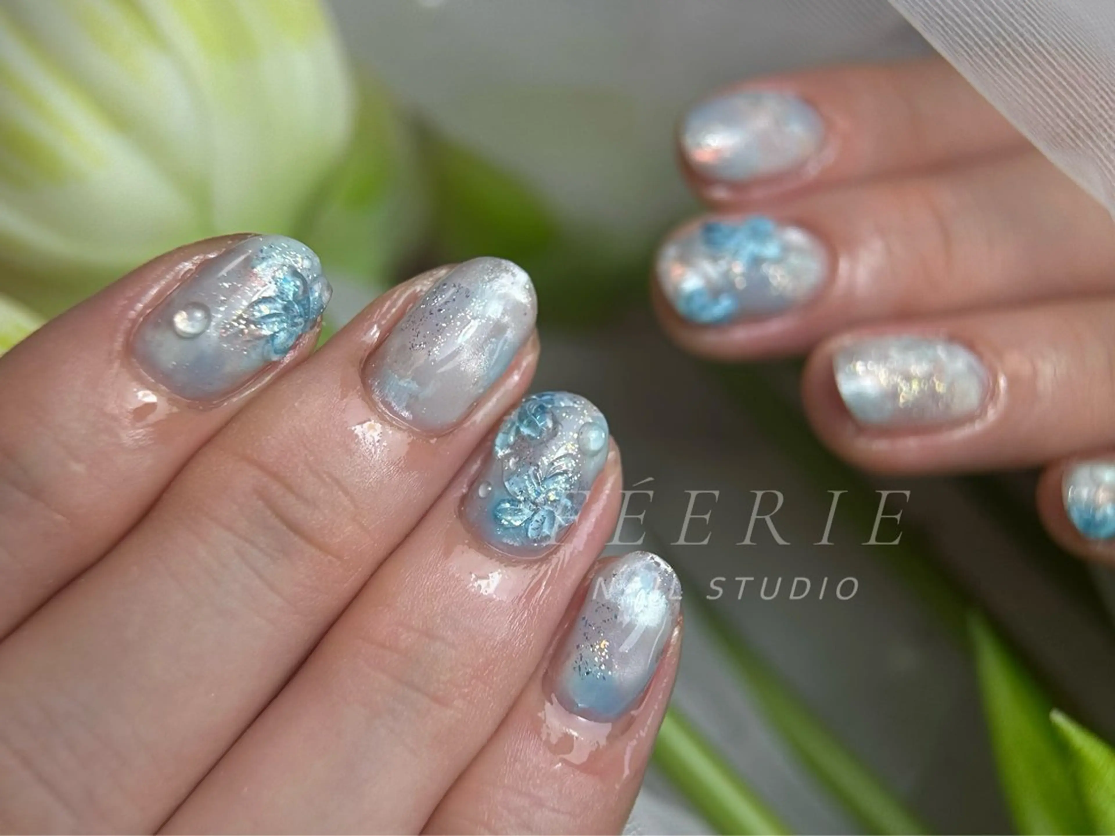 ネイル 成人式 長さ出し フットネイル フレンチネイル ジェルネイル ハンドネイル ハンドケア nail salon Feerieのネイルデザイン