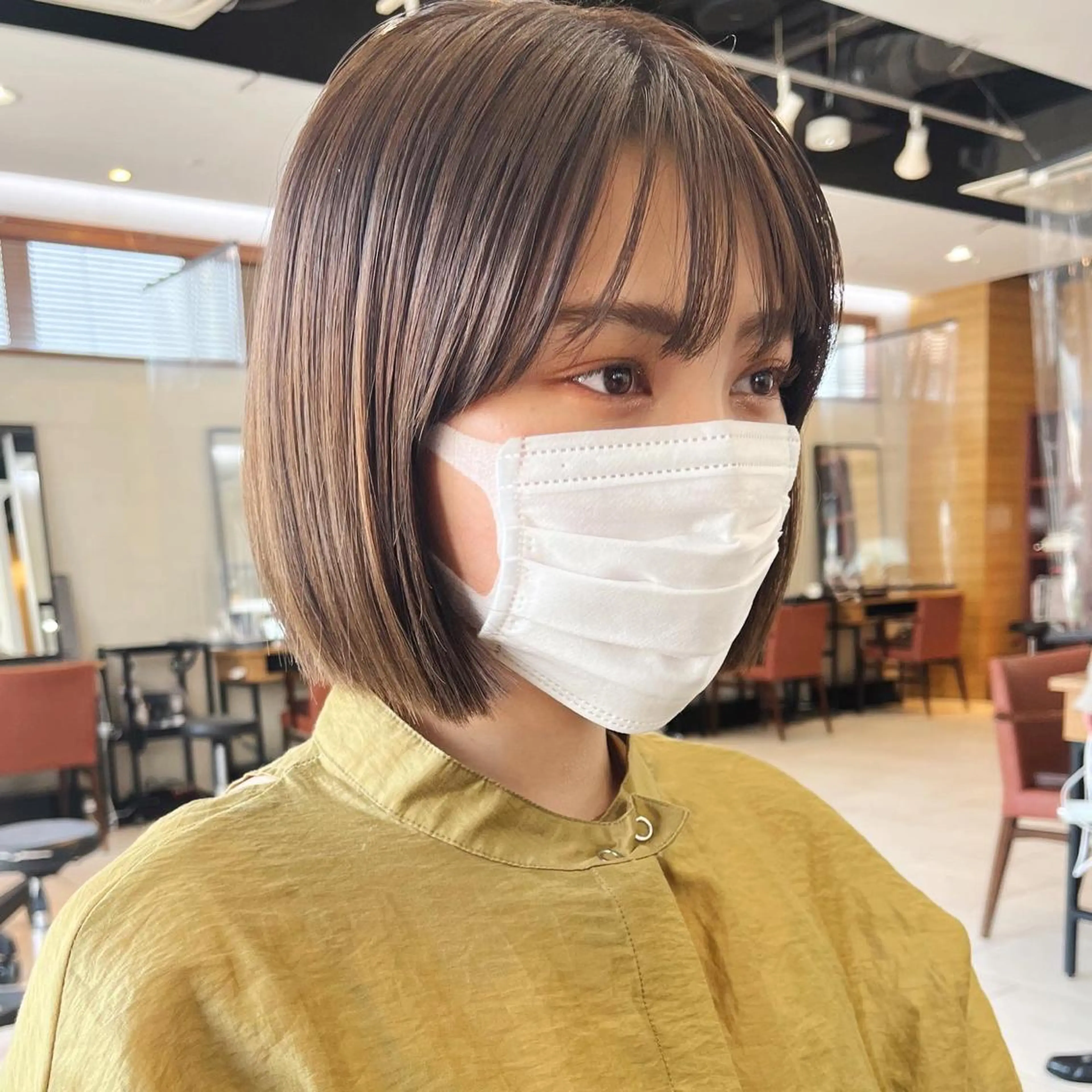 ショート カラー 🌱小顔ヘア/ボブ ミディアム/双葉🌱のヘアスタイル