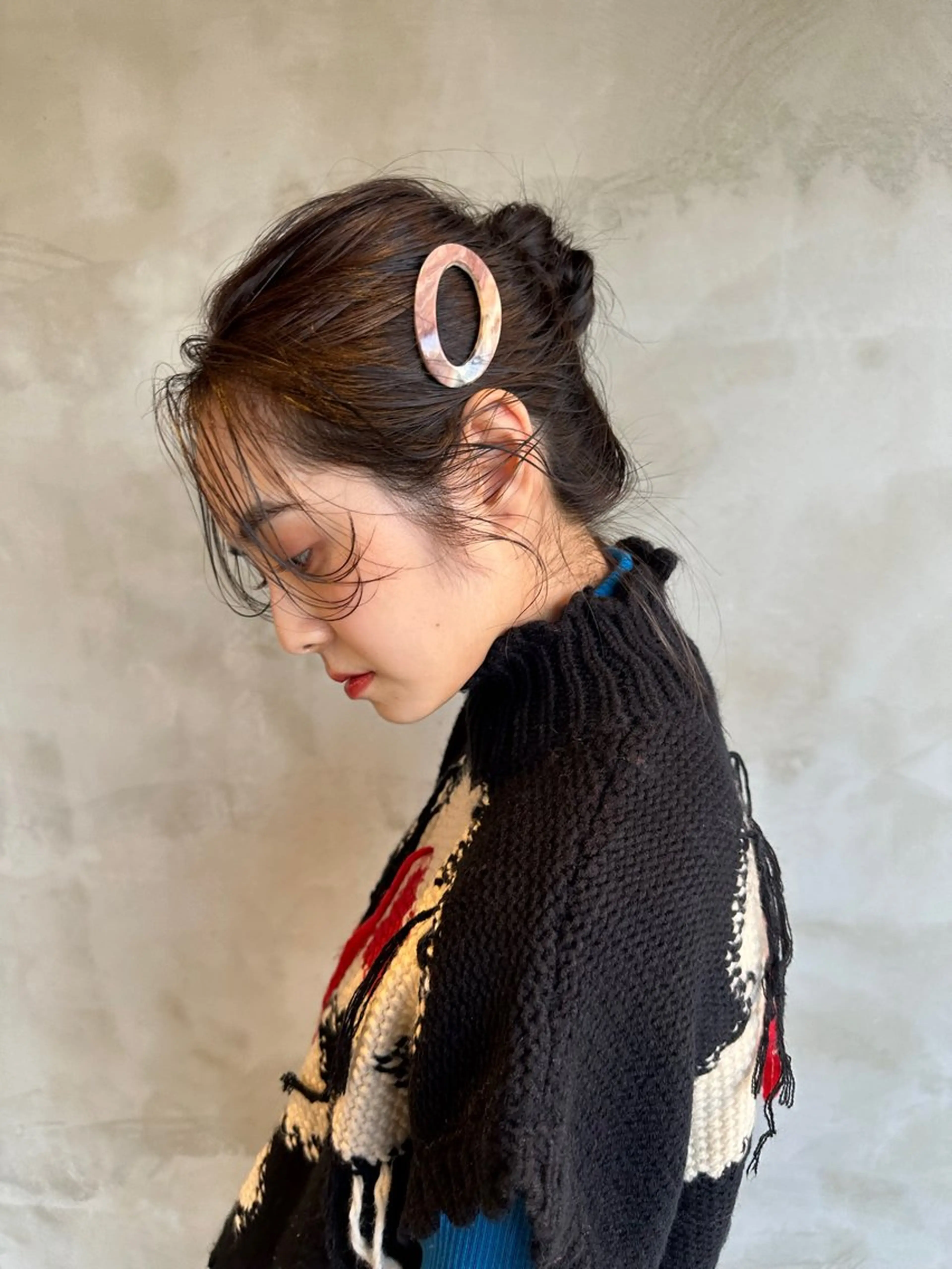 セミロング パーマ 山田 裕介のヘアスタイル