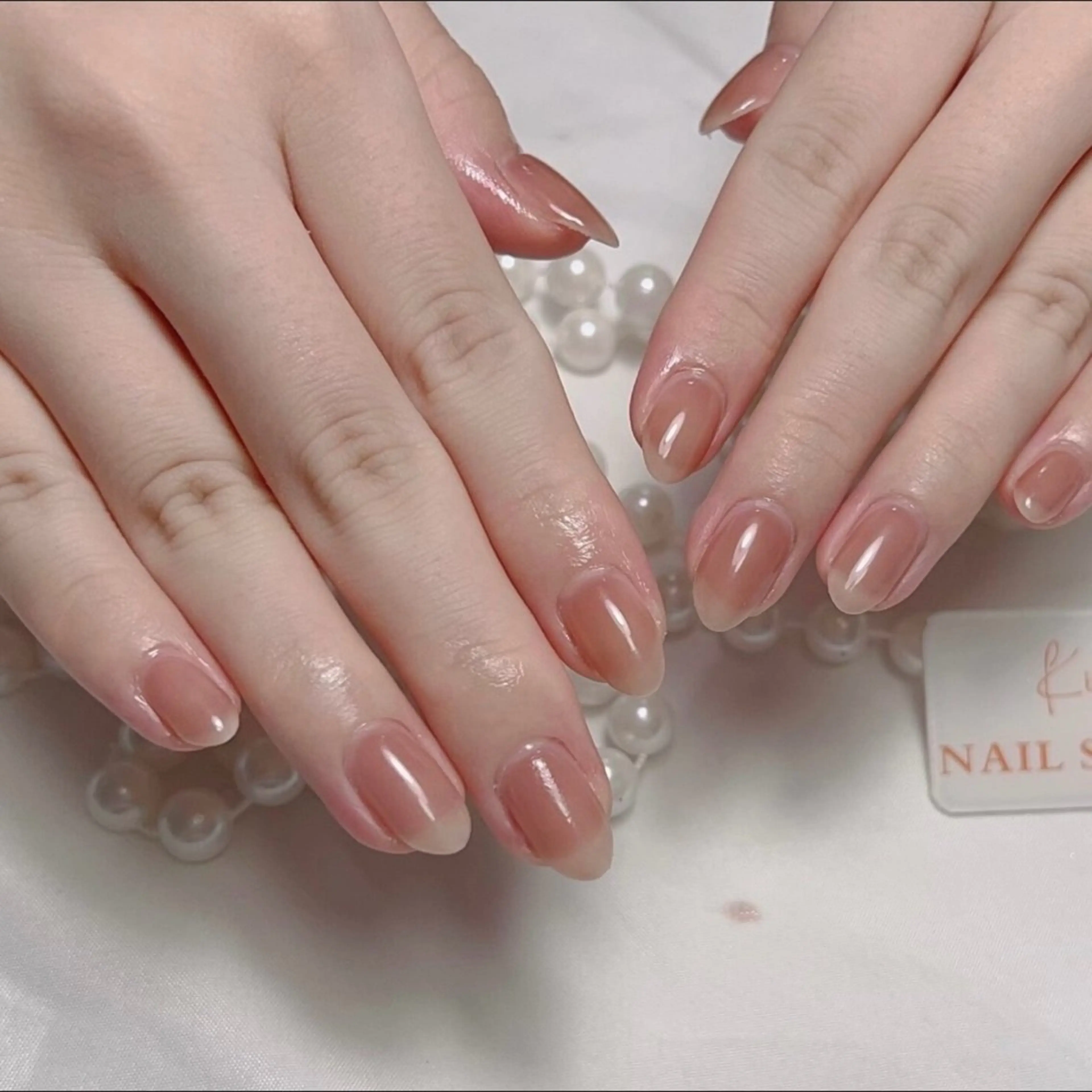 ネイル アートネイル フレンチネイル ジェルネイル グラデーション 韓国ネイル ハンドネイル ハンドケア さくら💮💮 【オフ無料】のネイルデザイン