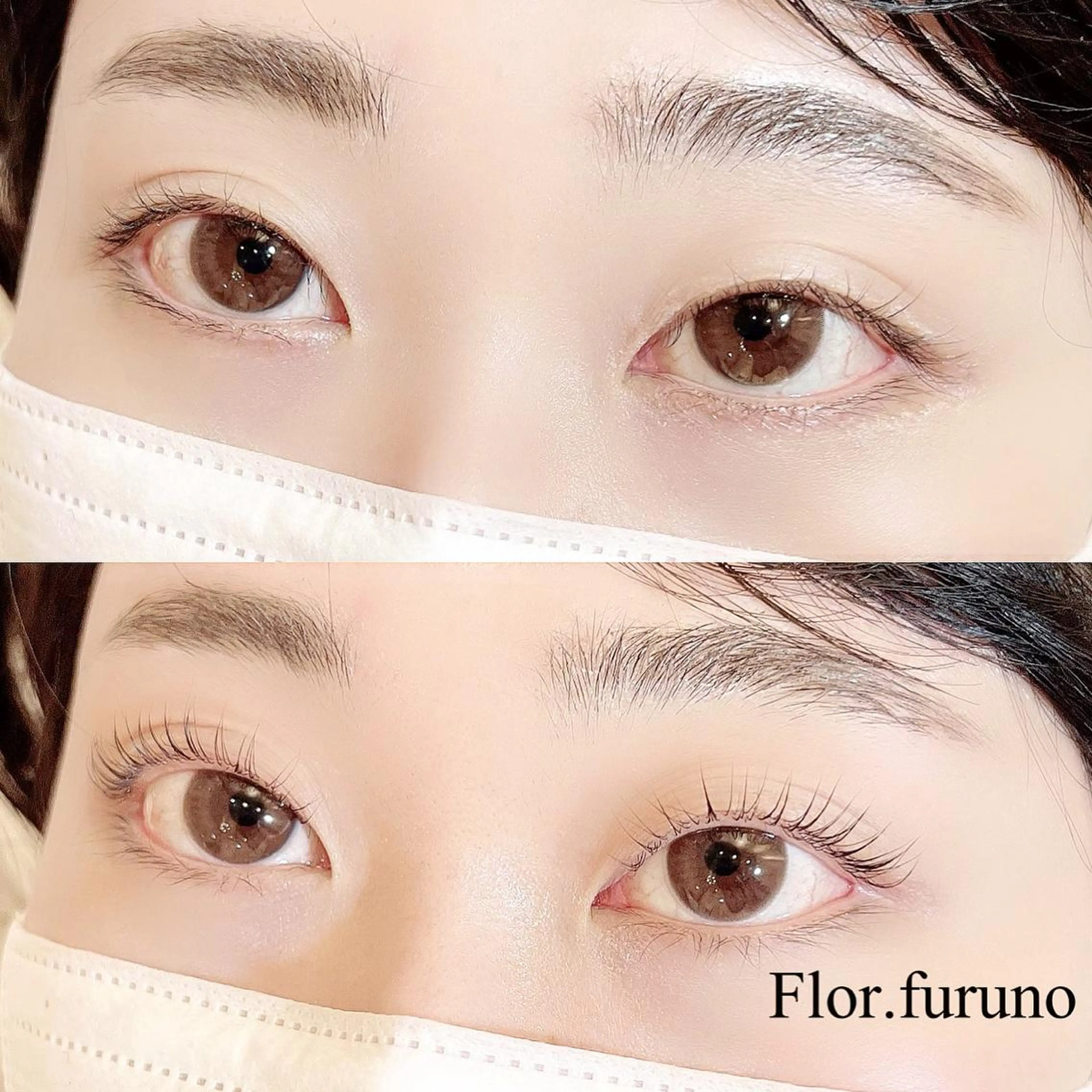 マツエク・マツパ アイブロウ パリジェンヌラッシュリフト マツパ Flor上大岡 ＊フルノ リナ＊のマツエク・マツパデザイン