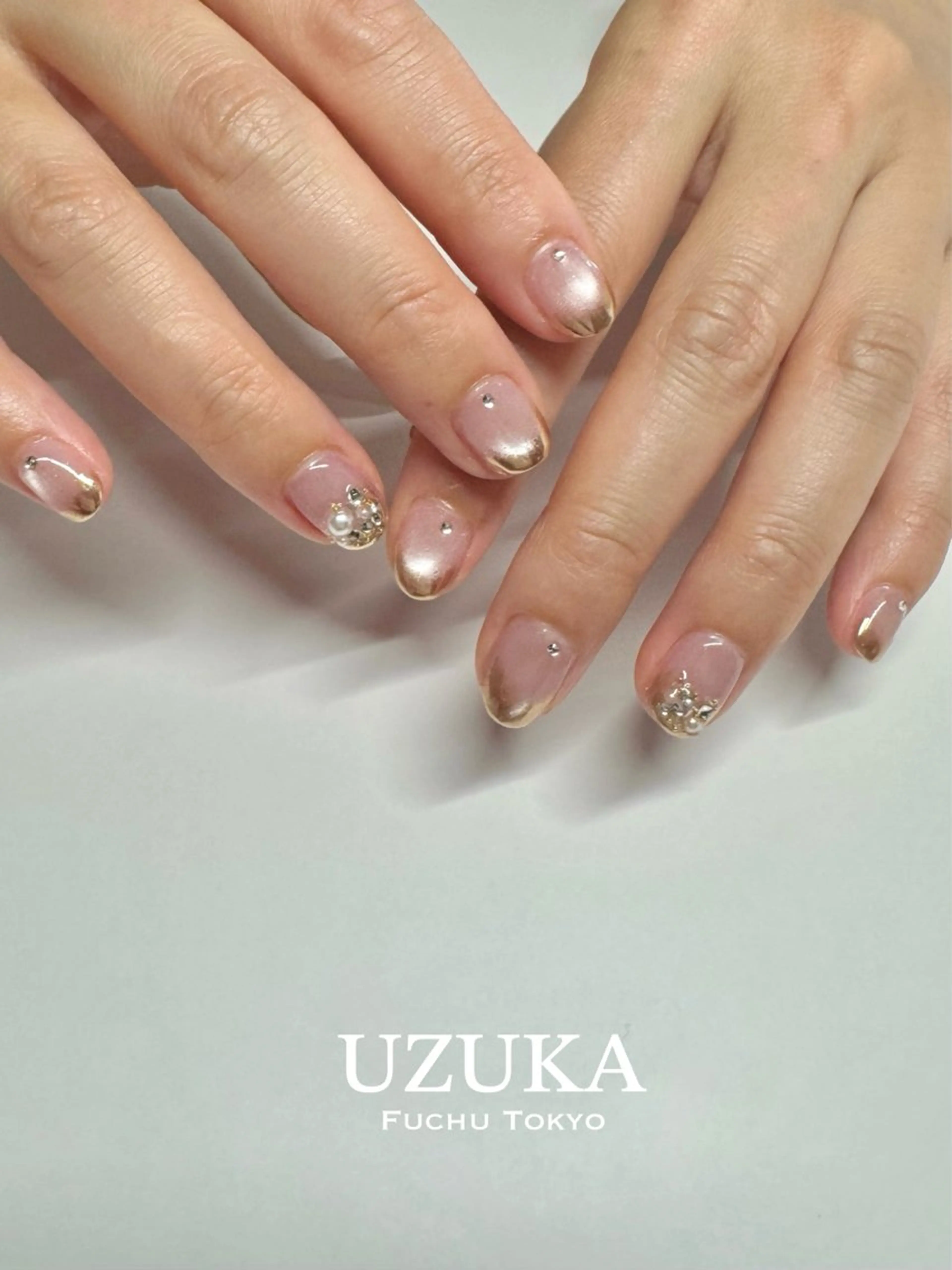 ネイル マグネットネイル ミラーネイル 春ネイル 【 enn 】 Uzuka Yukaのネイルデザイン