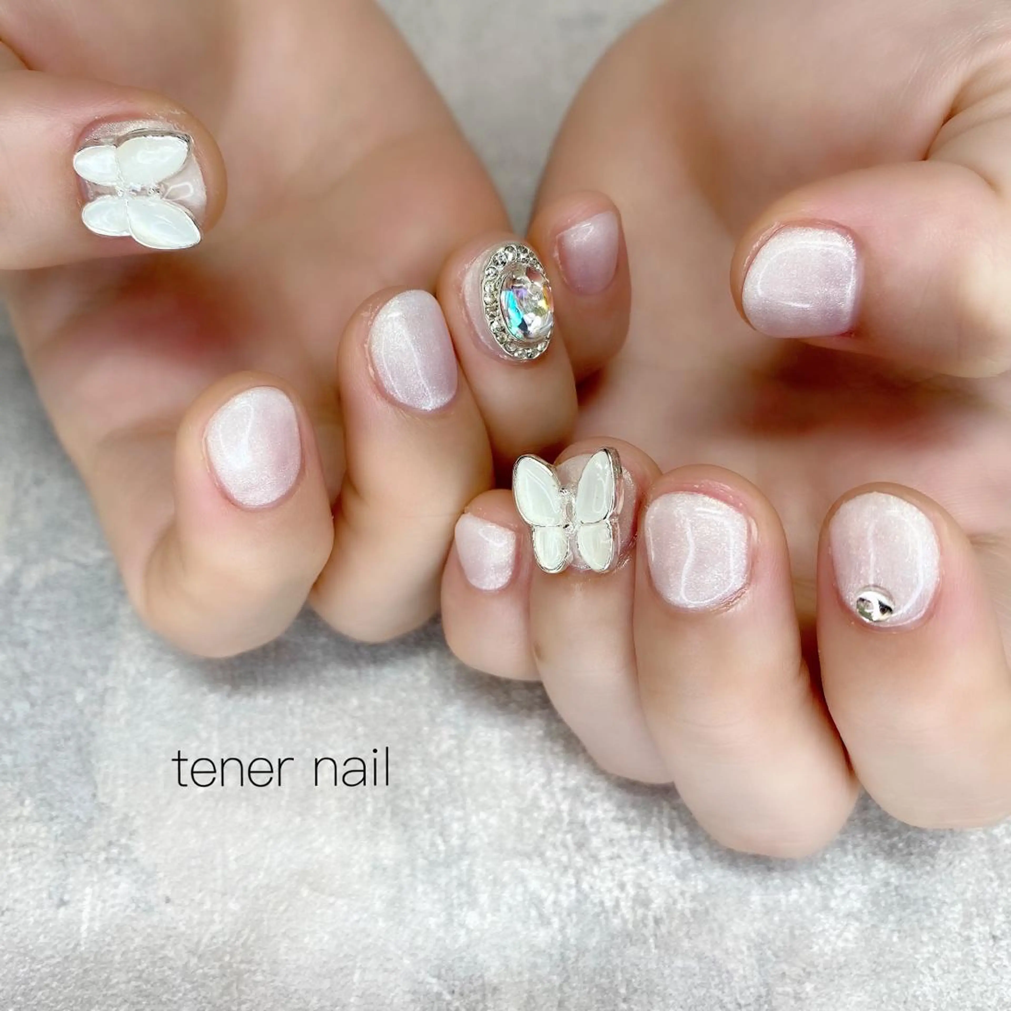 ネイル ワンカラーネイル ホワイト テネルネイル tener nailのネイルデザイン