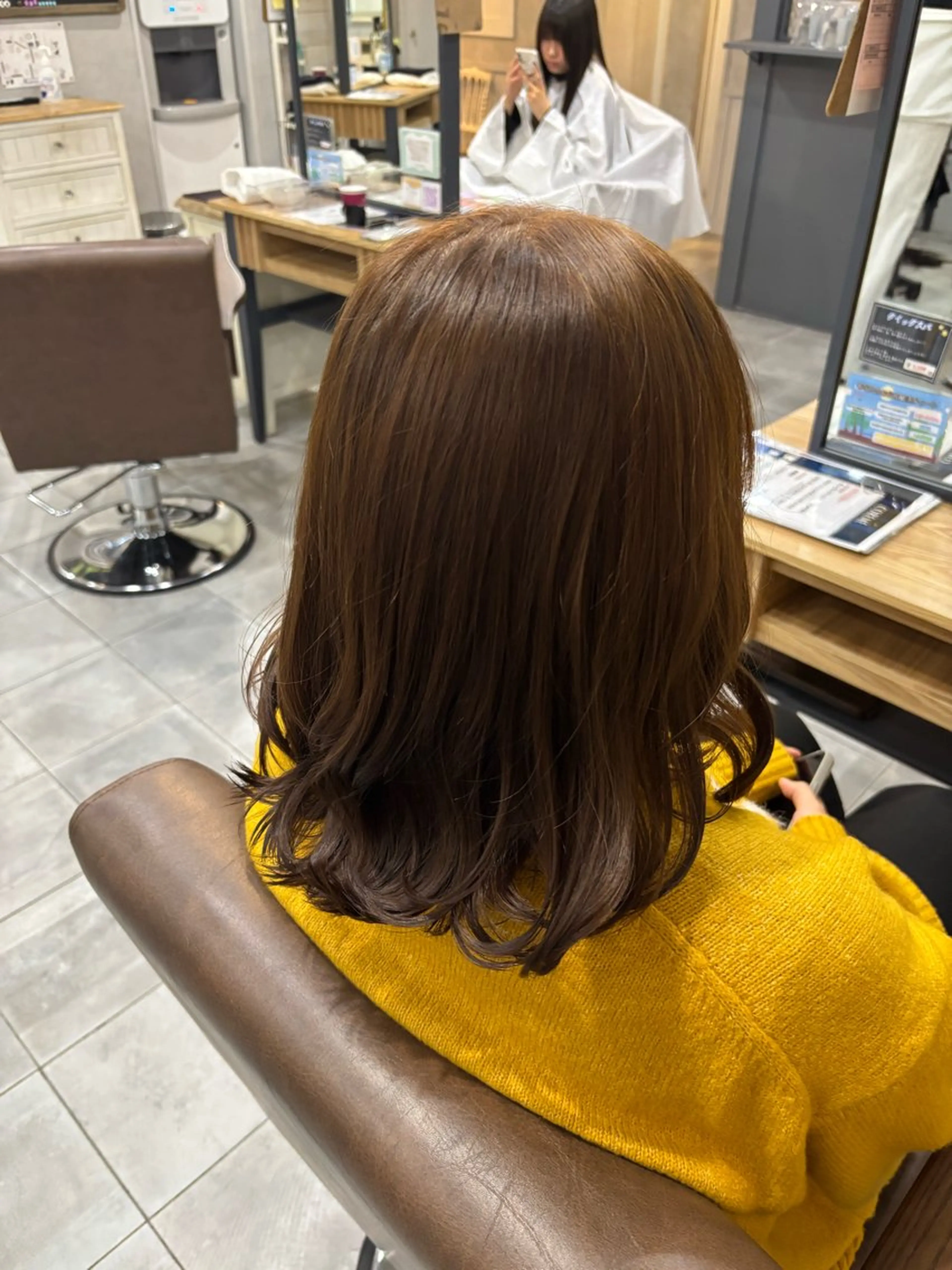 ミディアム カラー カット ヘアカラー トリートメント ❄️中野侑香❄️ ハイライト/ブリーチのヘアスタイル