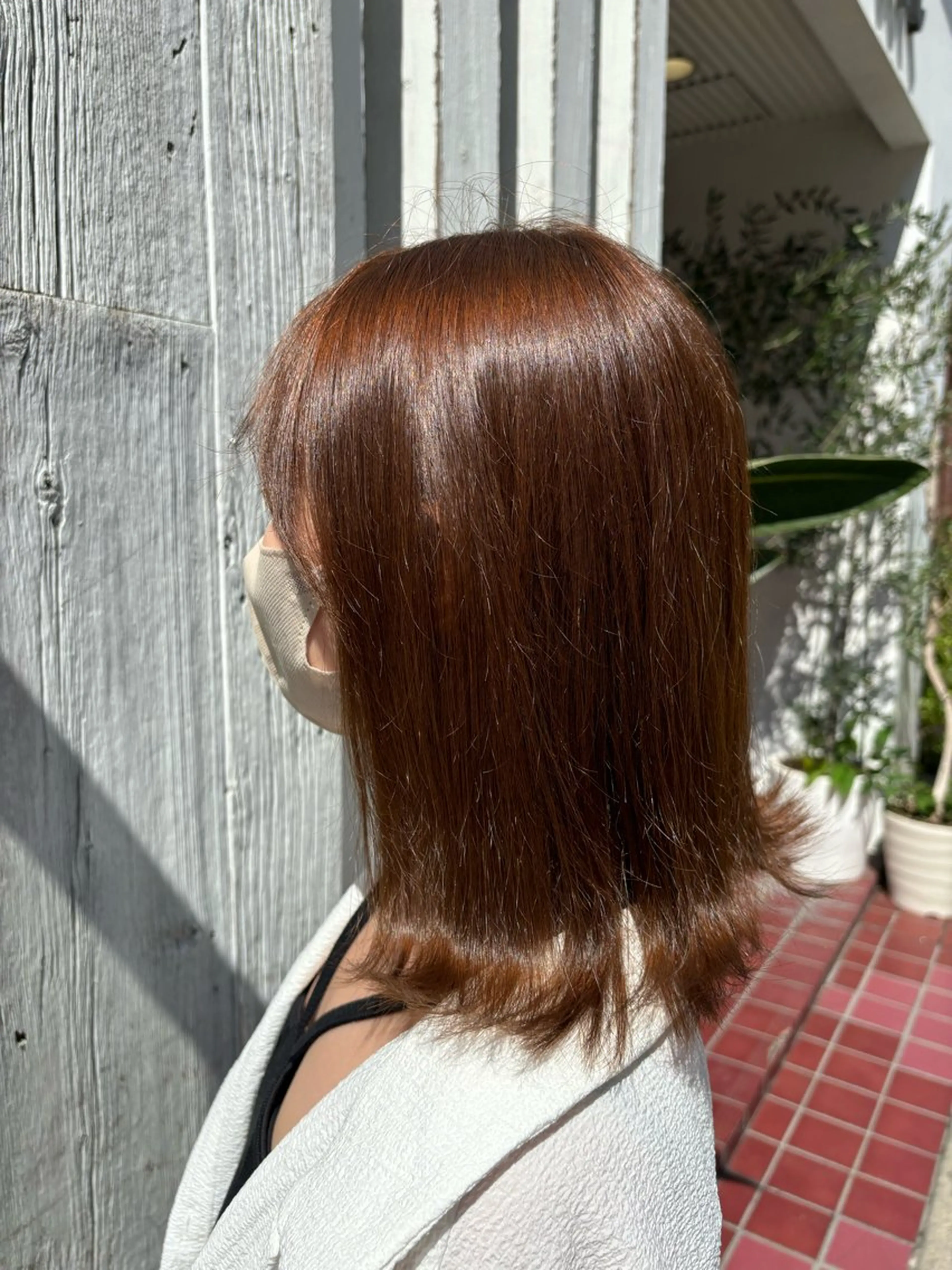 ミディアム カラー 齋藤 ゆずのヘアスタイル