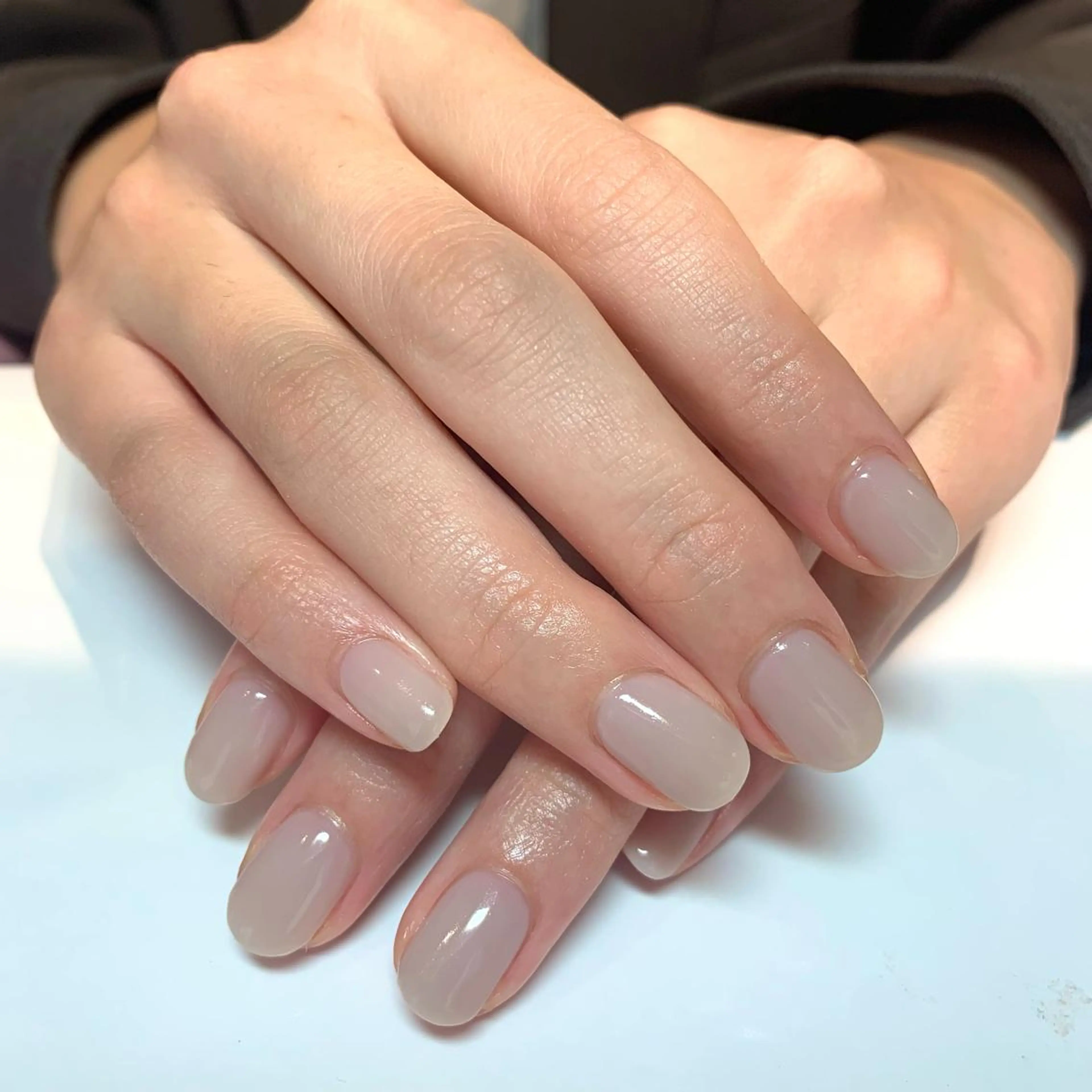 ネイル ジェルネイル ワンカラーネイル パラジェル ハンドネイル 鈴木 里奈のネイルデザイン