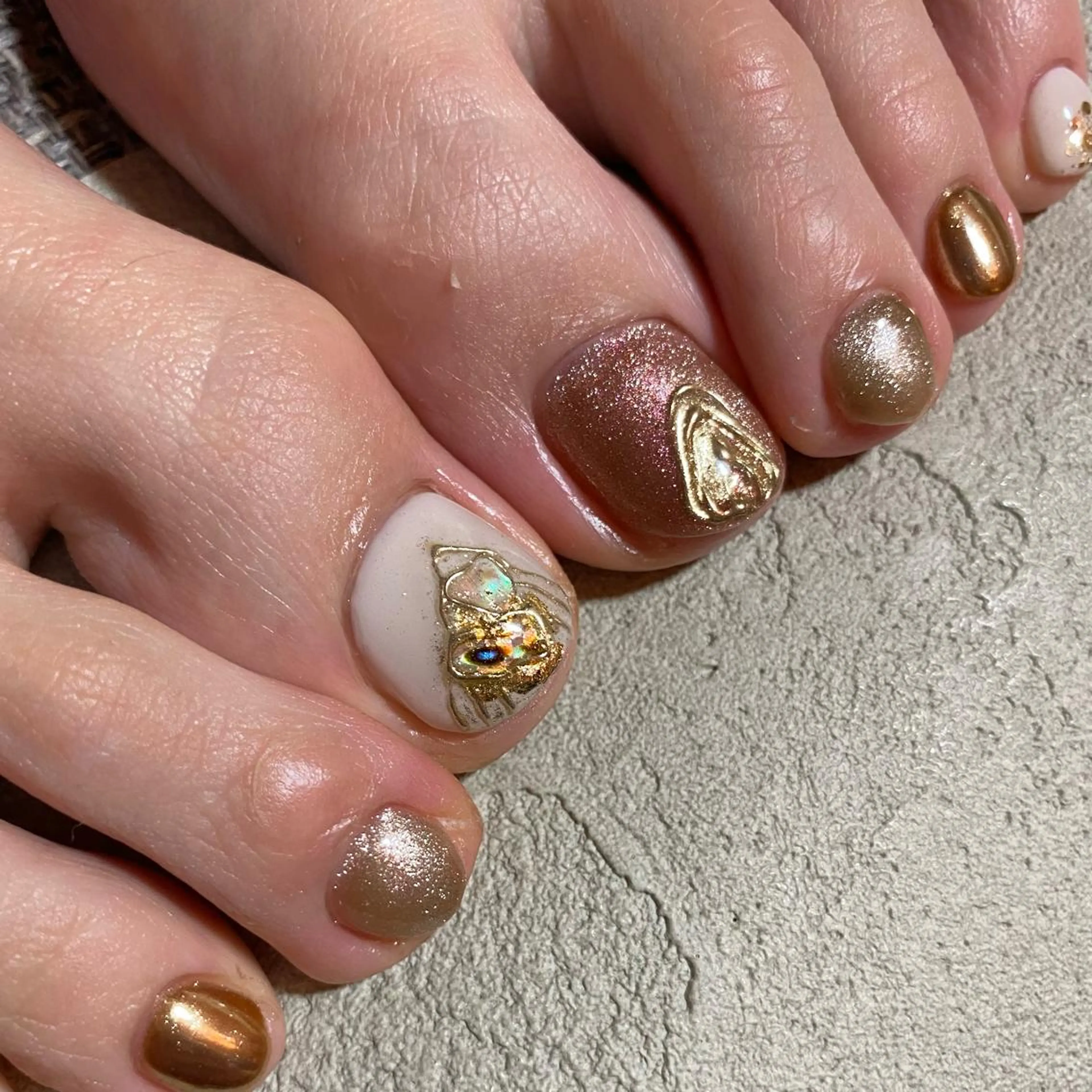 ネイル アートネイル ニュアンスネイル 春ネイル 夏ネイル フットネイル 山田 貴子のネイルデザイン