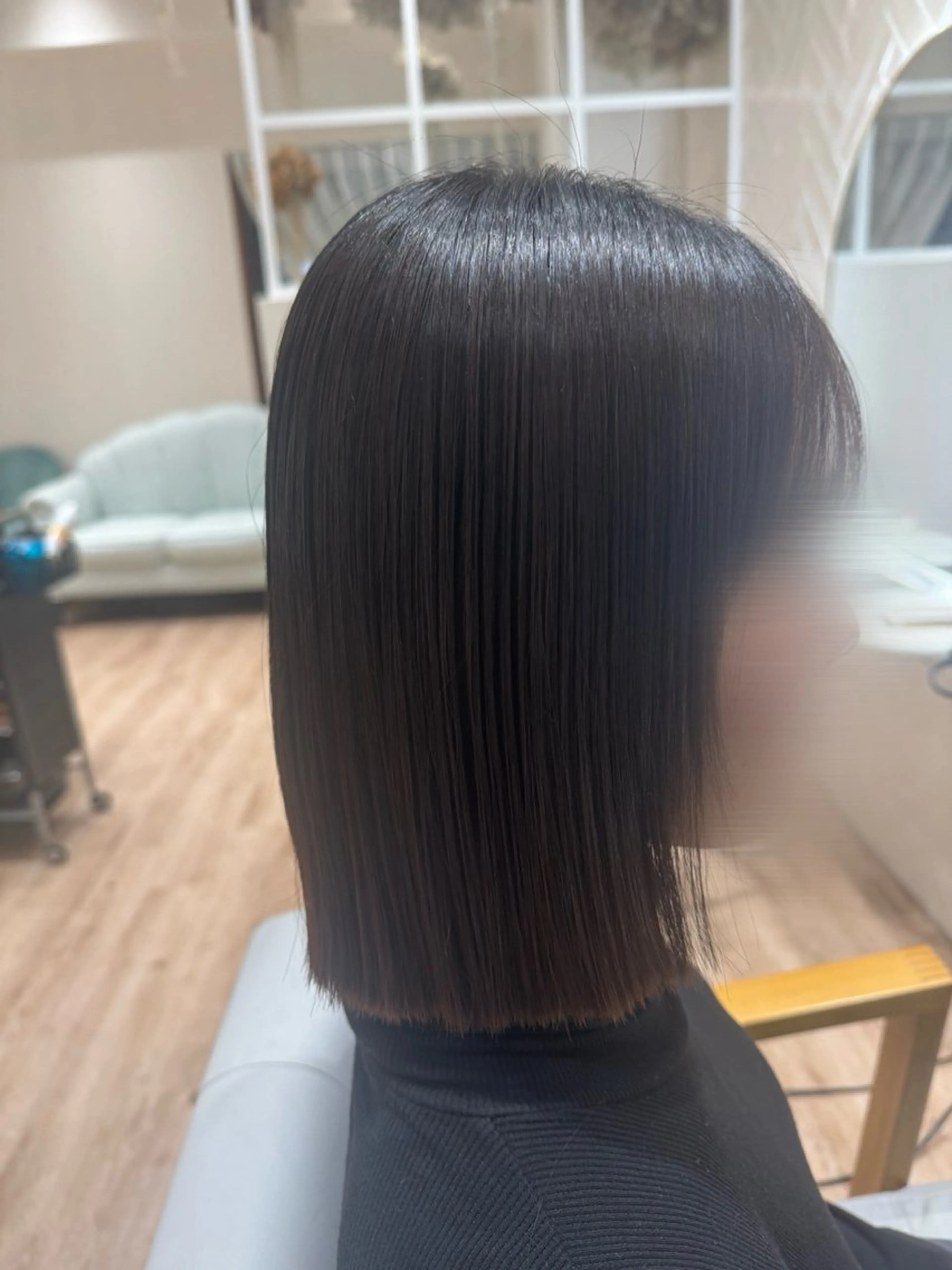 ショート 縮毛矯正 カット 縮毛矯正 河添 麗菜のヘアスタイル