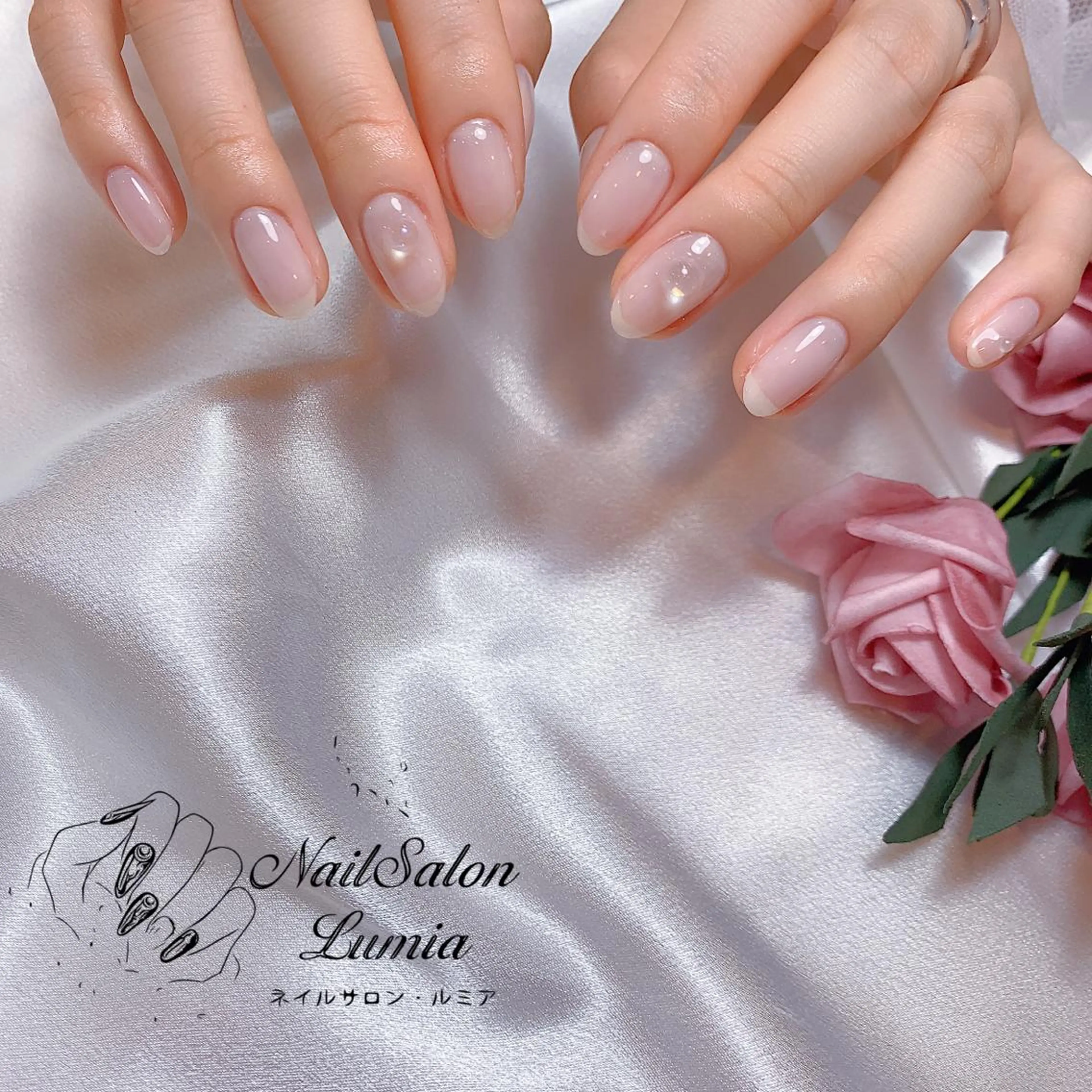ネイル ワンカラーネイル ネイルサロン ルミア Lumia 店長のネイルデザイン