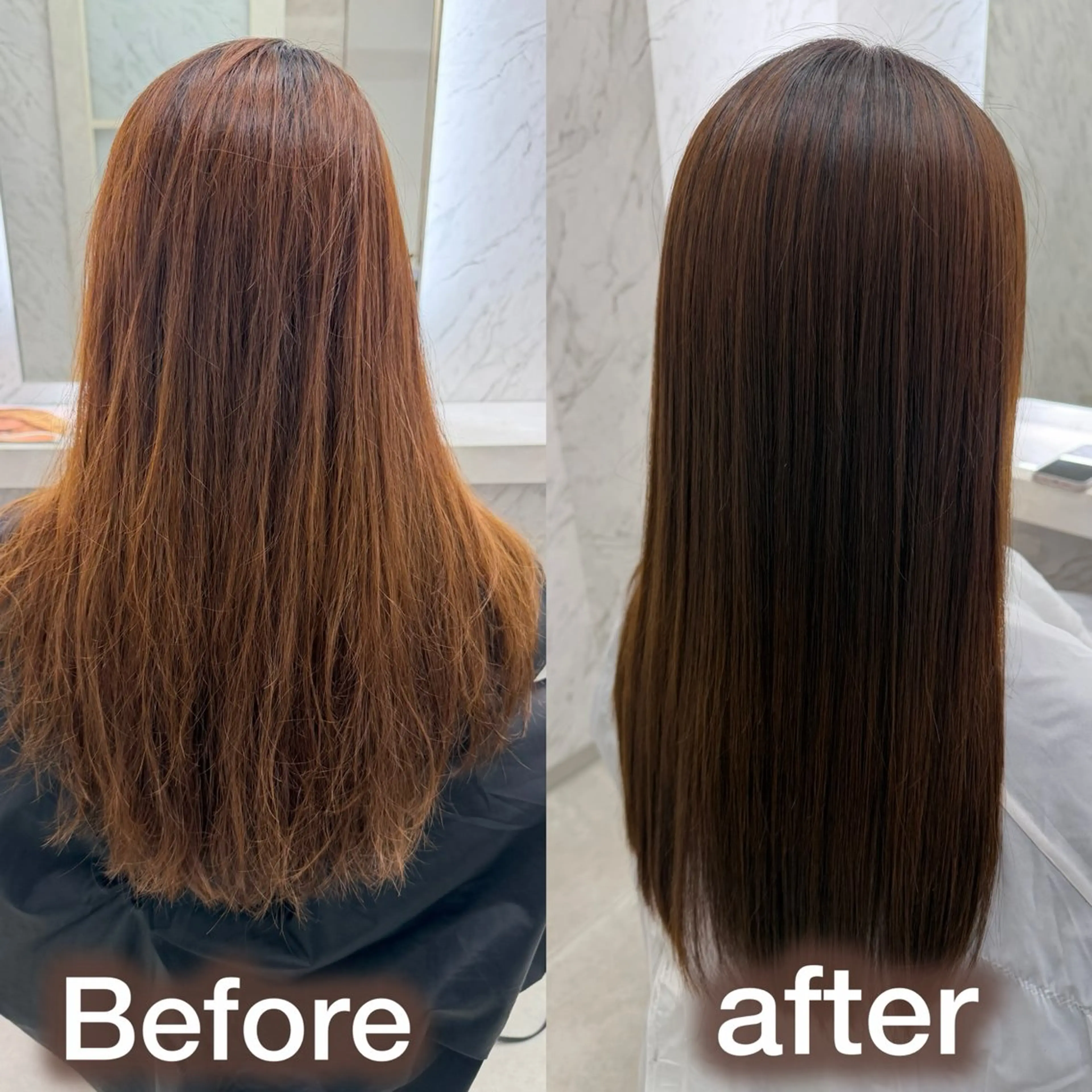 ロング カット ヘアカラー 縮毛矯正 トリートメント 断られる髪に答えを ♣️井上秀樹♠️のヘアスタイル