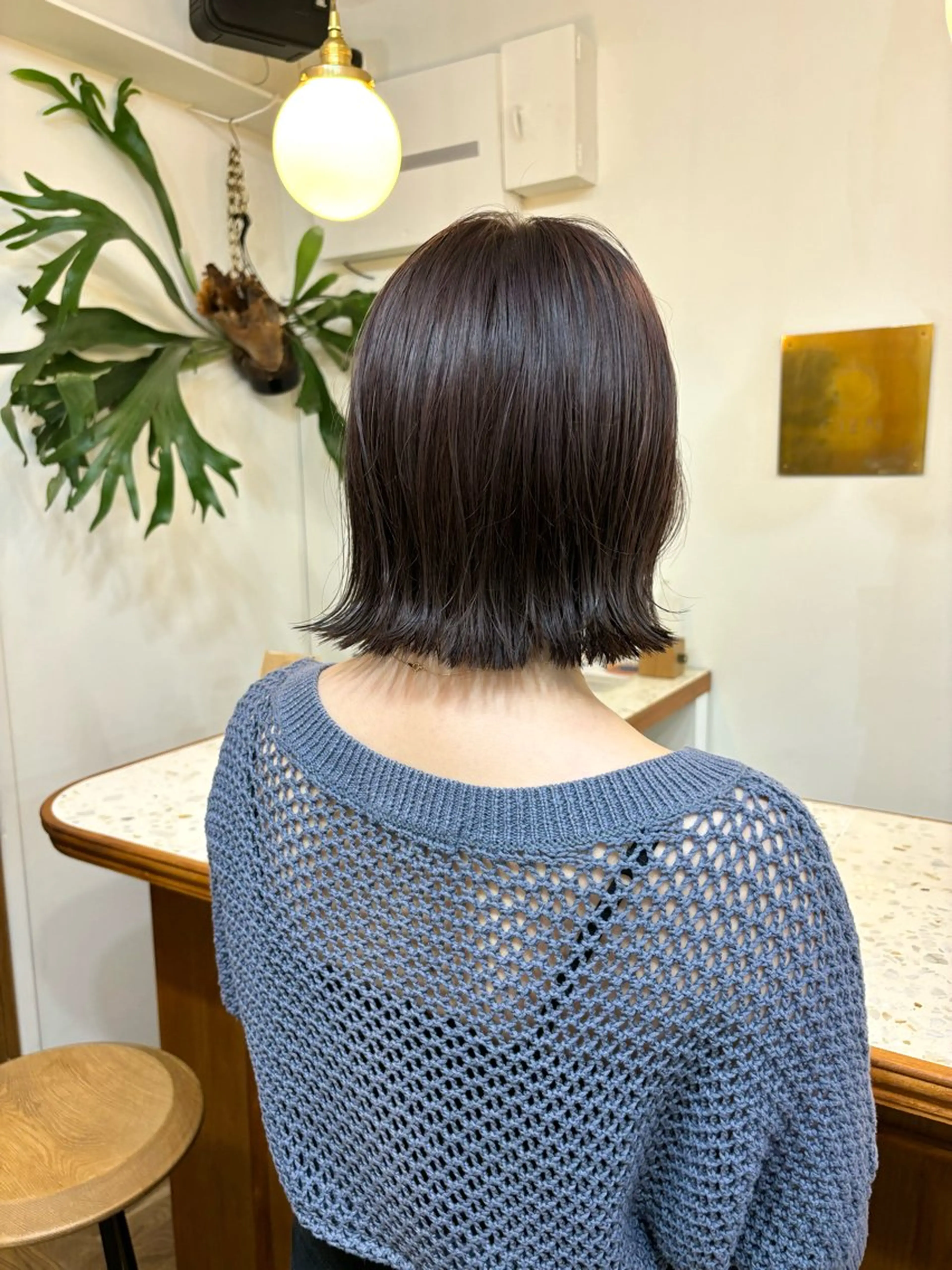 ミディアム カラー 透明感カラー ボブ くびれヘア ayano🫧 《CIEN》のヘアスタイル