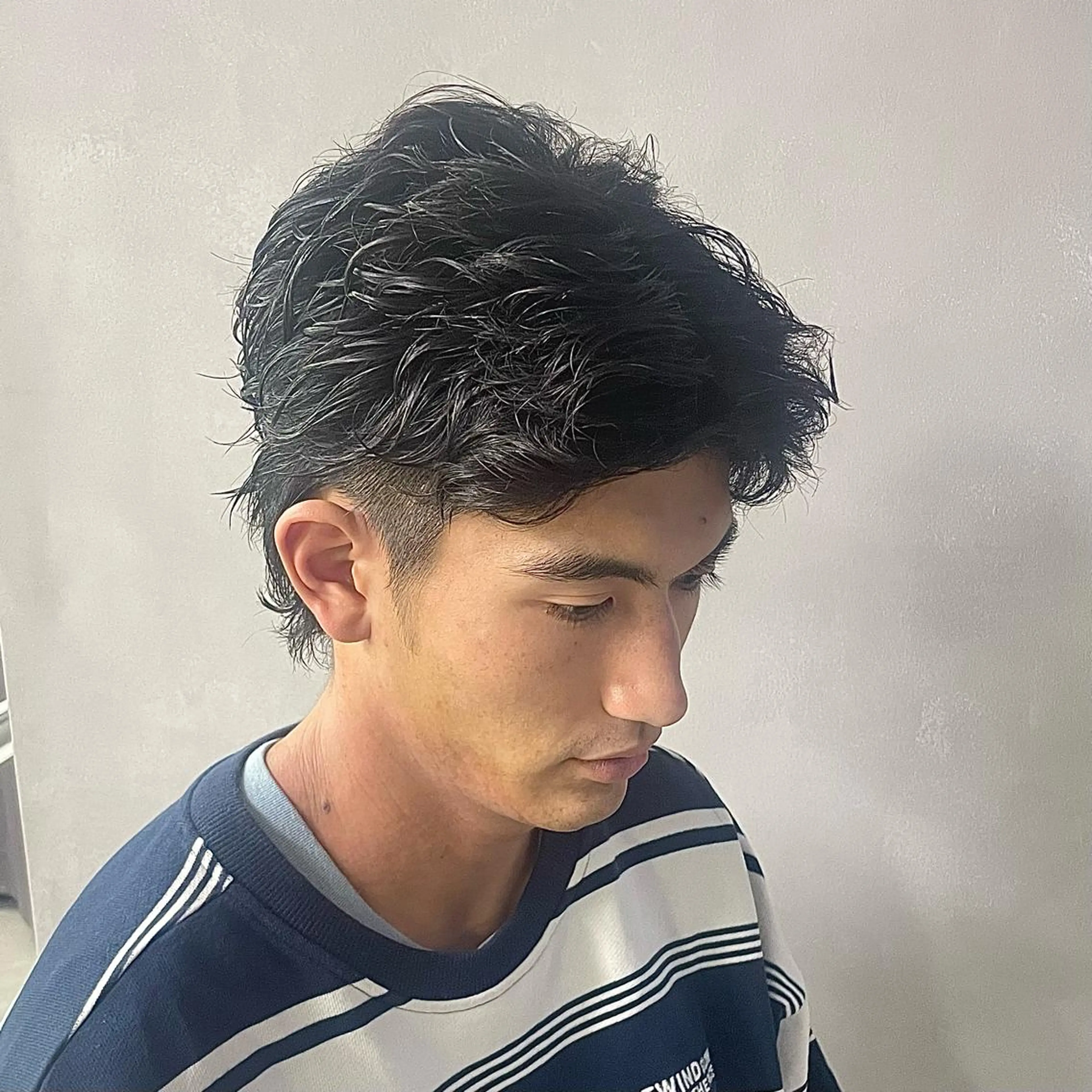 ショート パーマ ヘアアレンジ メンズ 🫧縮毛矯正/髪質 改善🫧熊野未来のヘアスタイル