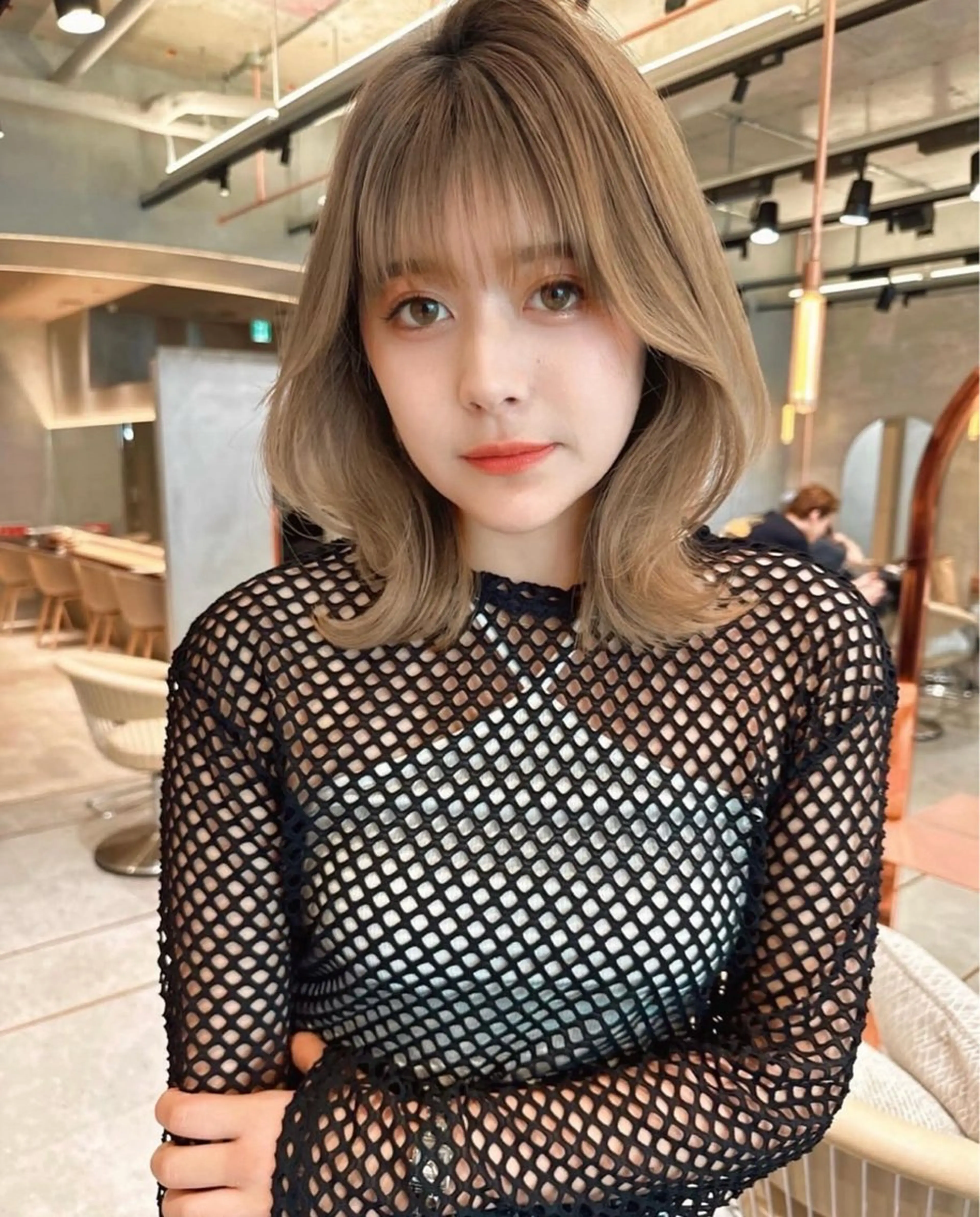 カラー MASHU韓国ヘア/ レイヤー/透明感カラのヘアスタイル