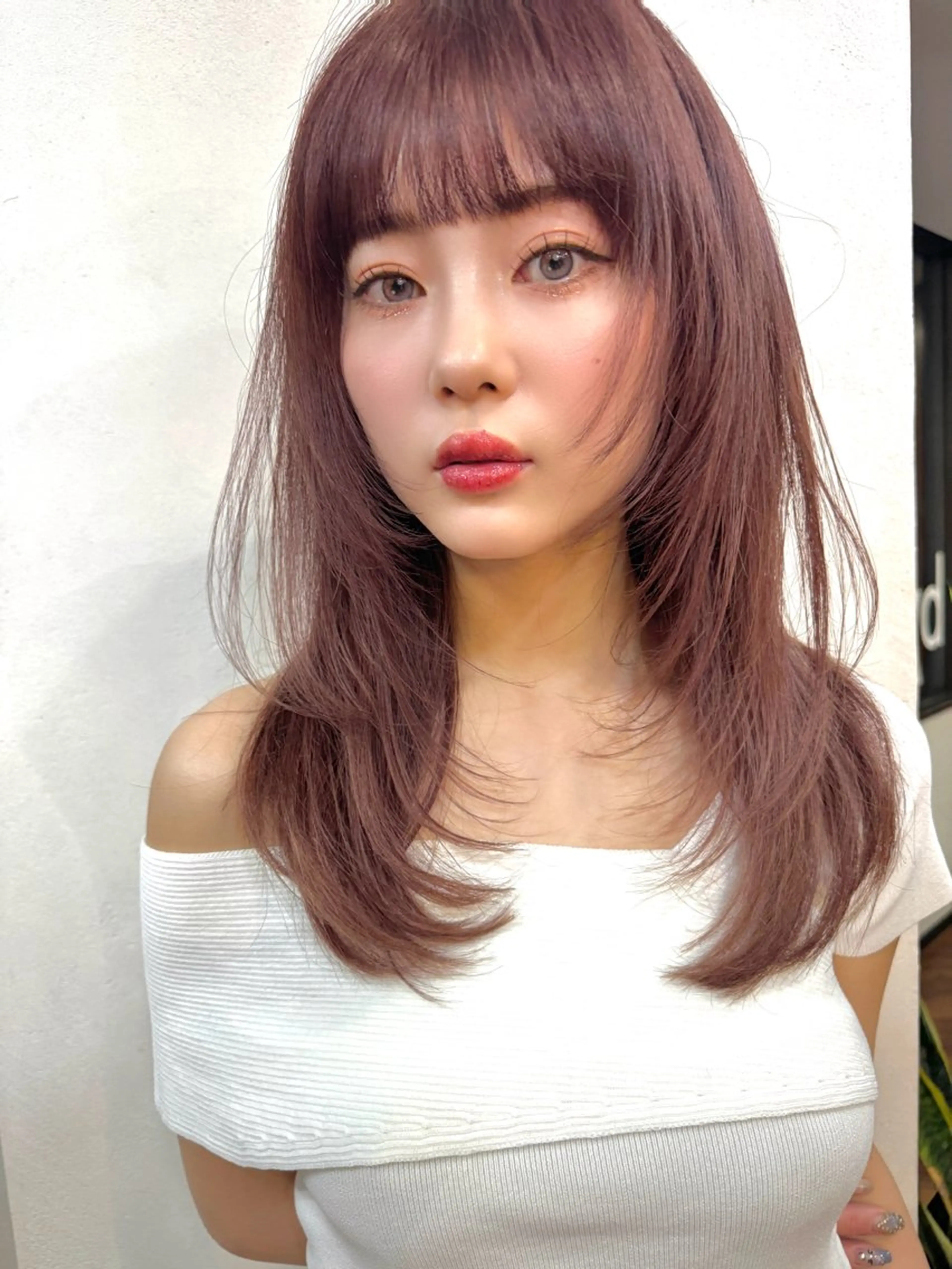 セミロング カラー 似合わせレイヤー 🇰🇷荒木洋文のヘアスタイル