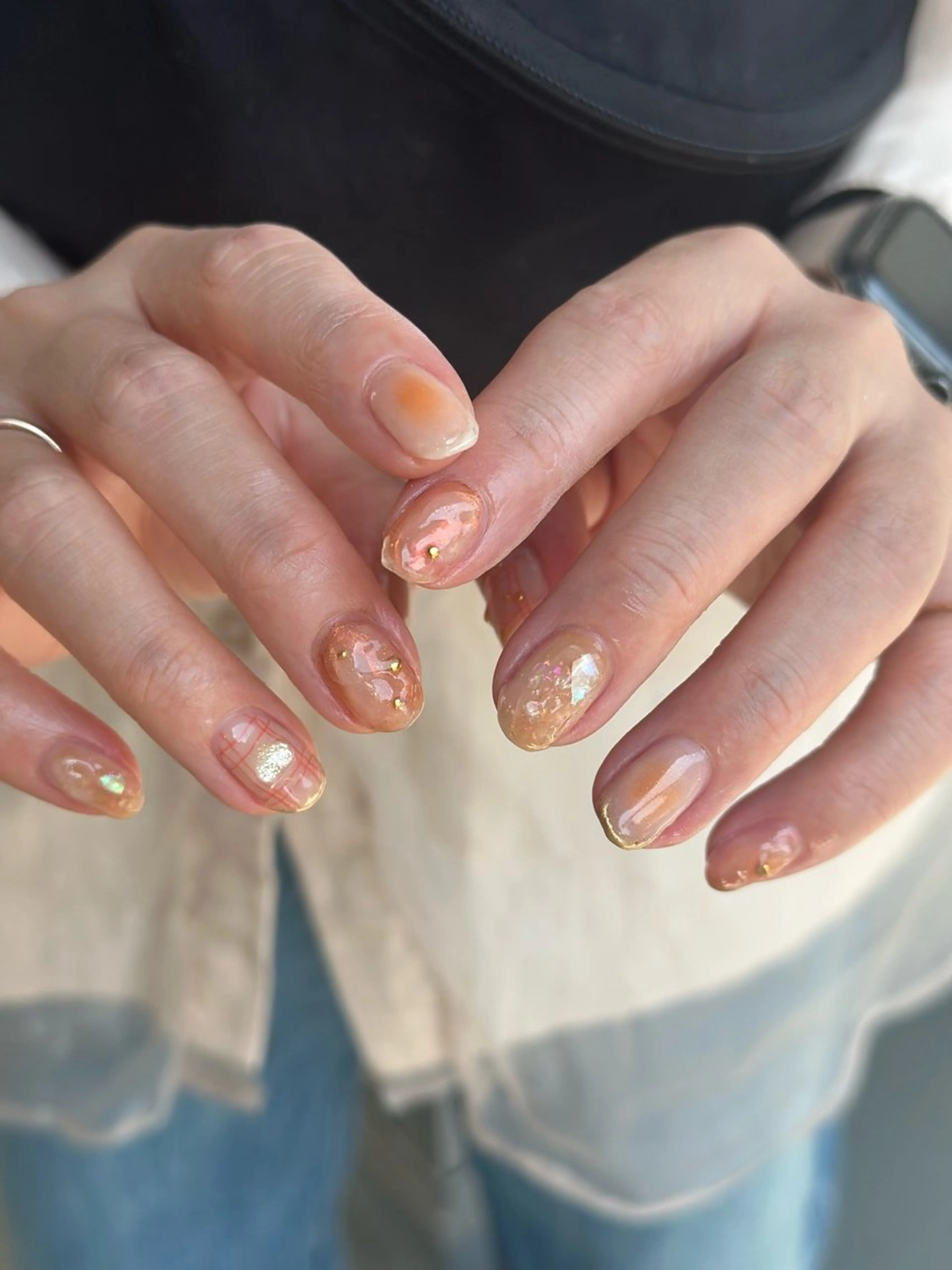 ネイル 韓国ネイル ニュアンスネイル シンプルネイル Signail ＋のネイルデザイン