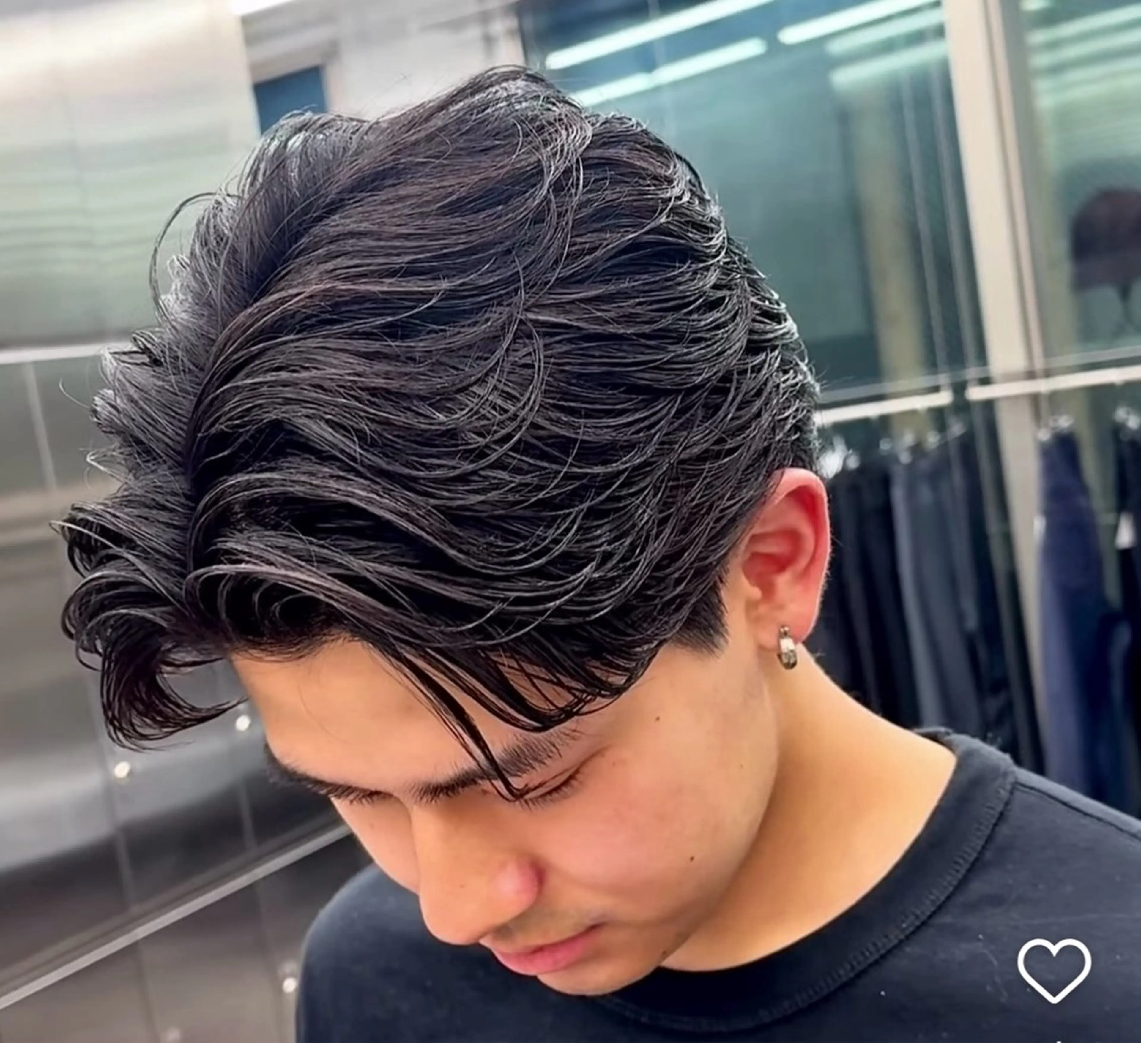 カット+フェザーパーマの写真