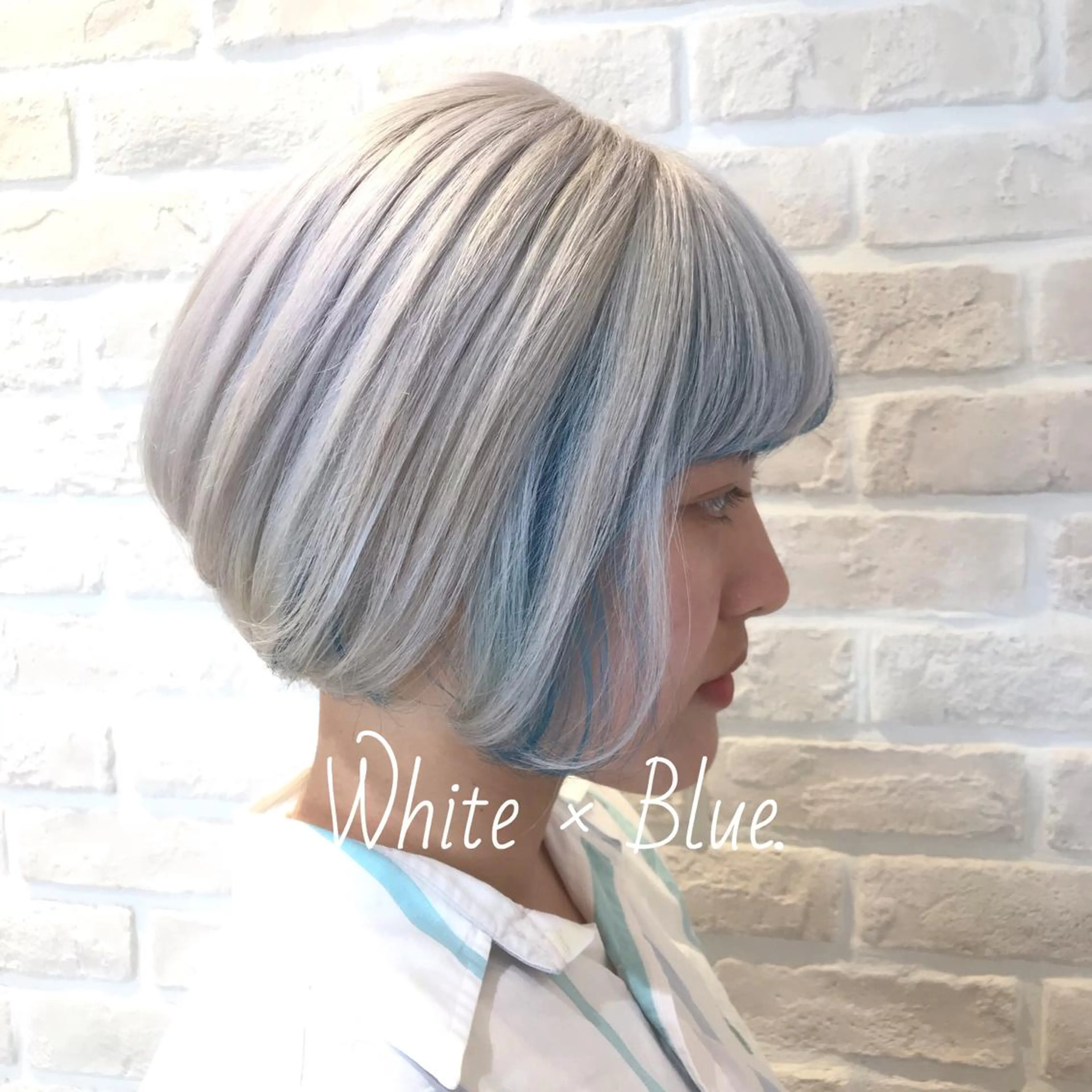 カラー ブリーチ ブルーカラー Uno. 本気で ヘアに悩む方へ✨のヘアスタイル