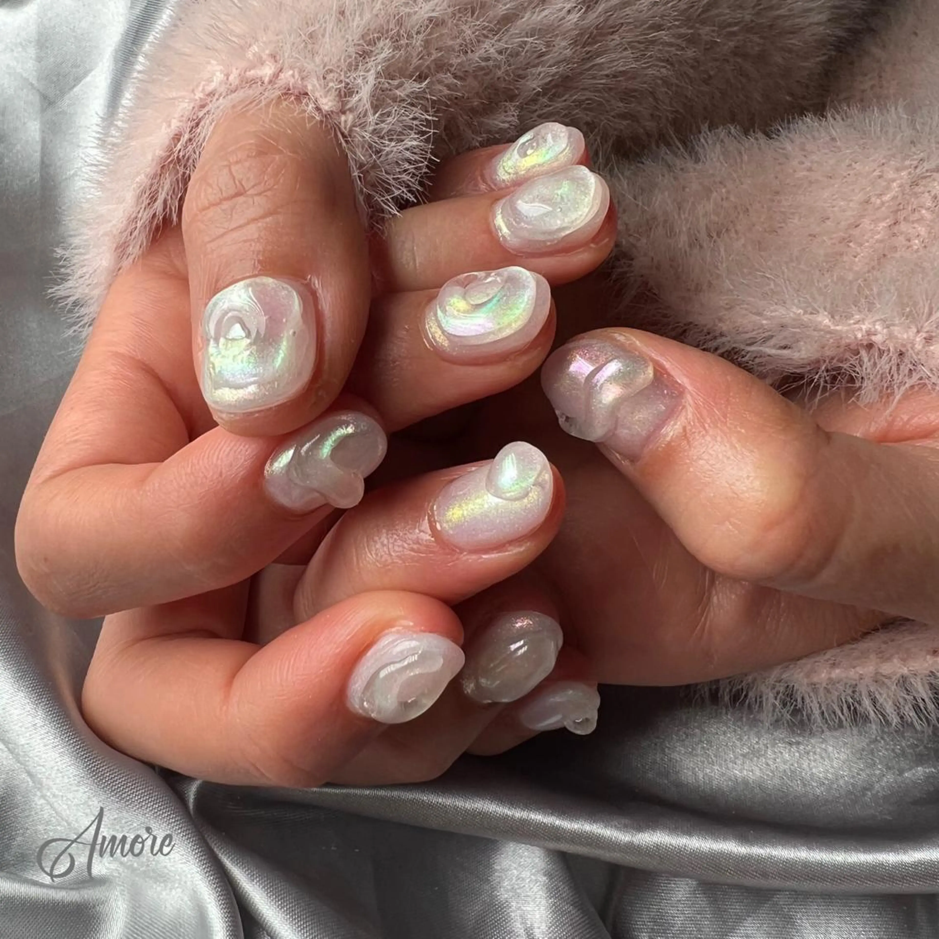 ネイル ジェルネイル 韓国ネイル ミラーネイル オフィスネイル パラジェル You kyehwaのネイルデザイン