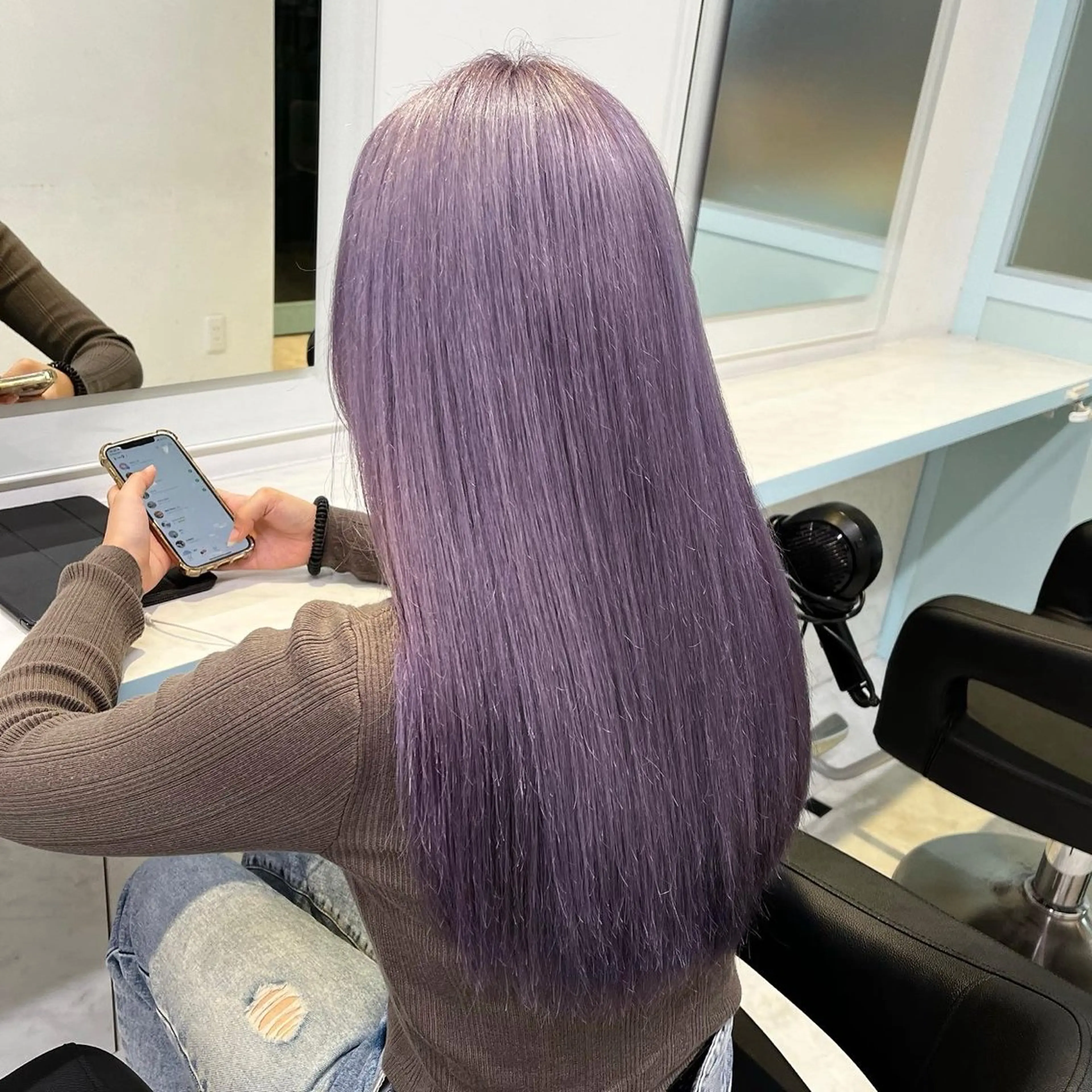 ロング カラー ヘアカラー トリートメント ブリーチカラー 🩵MIZUKIのヘアスタイル