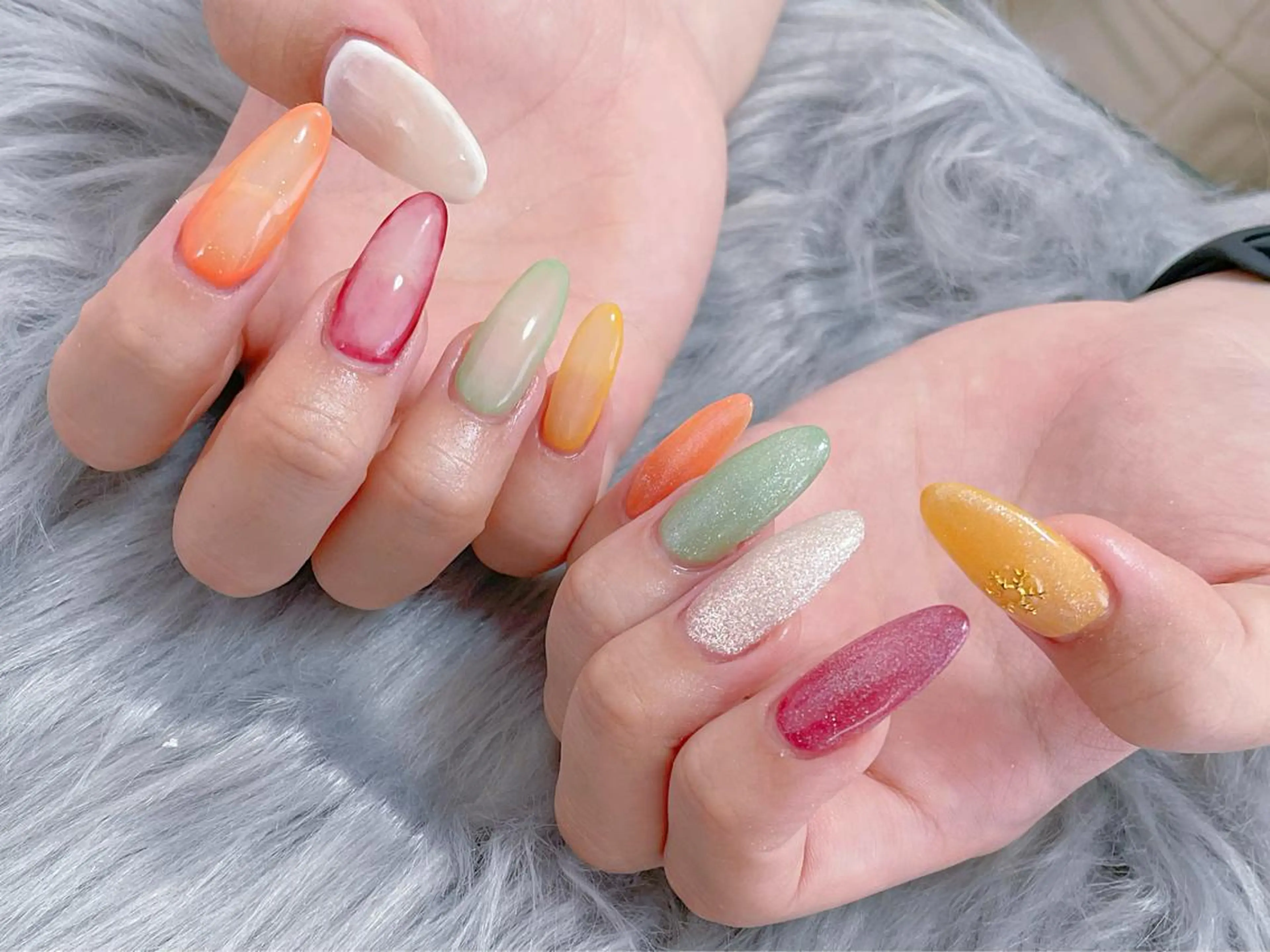 ネイル アートネイル フラワーネイル ミラーネイル ぷっくりネイル シンプルネイル Nina's nailのネイルデザイン