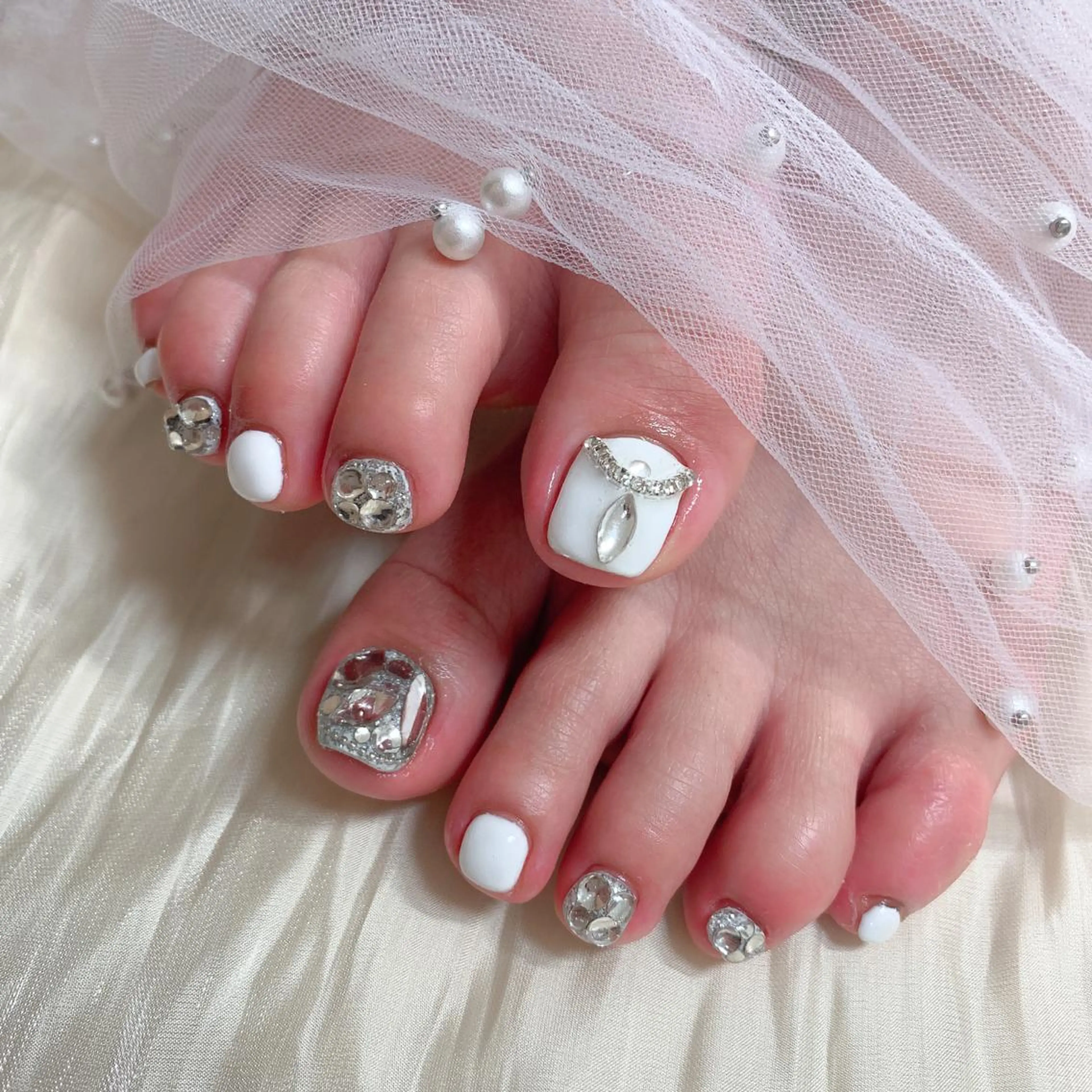 ネイル フットネイル 💅ネイルハウス🏡 🎀TOMO🎀のネイルデザイン