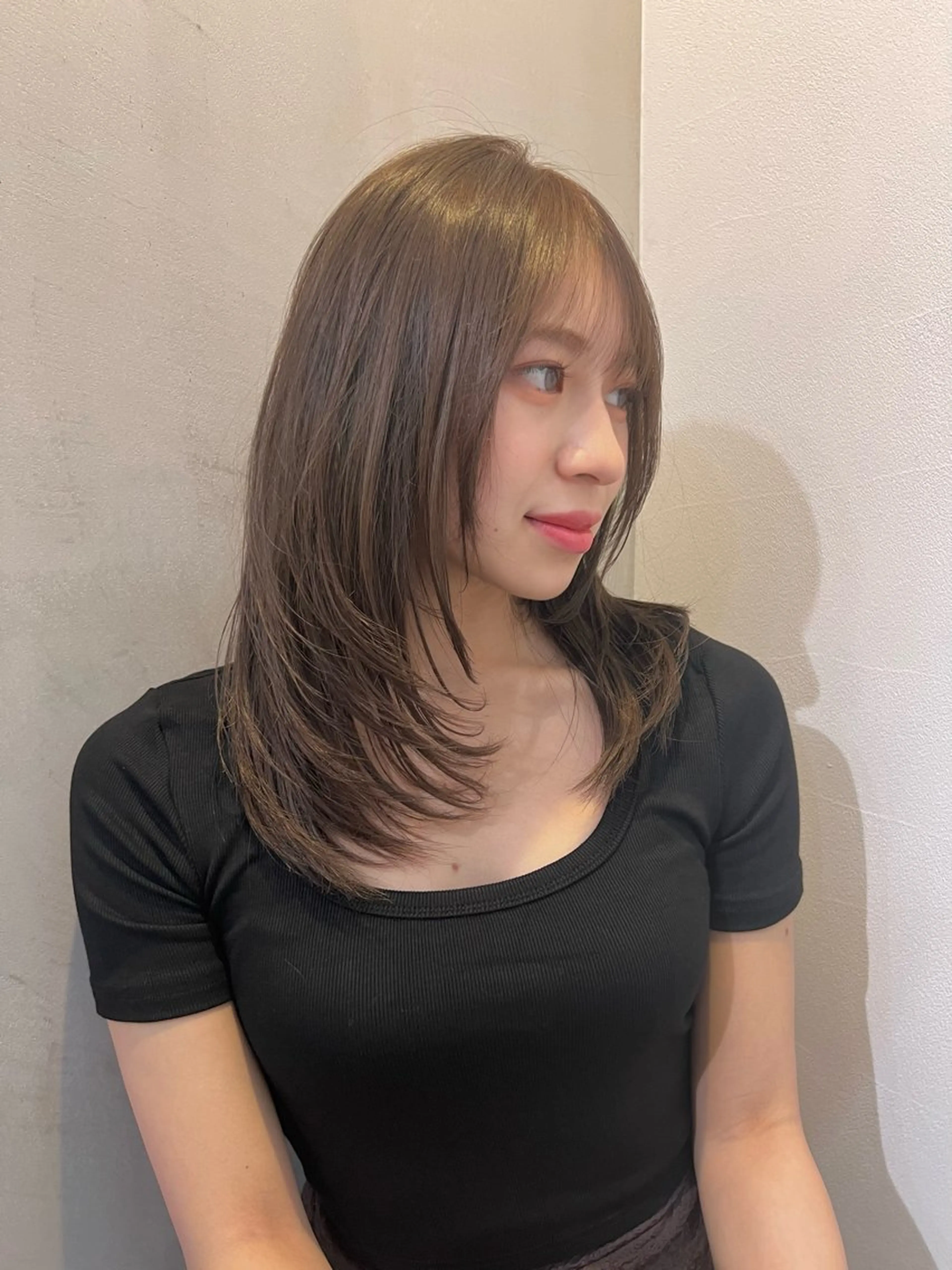 ミディアム カット ヘアカラー 大宮/ボブ/縮毛矯正 大瀧菜月のヘアスタイル