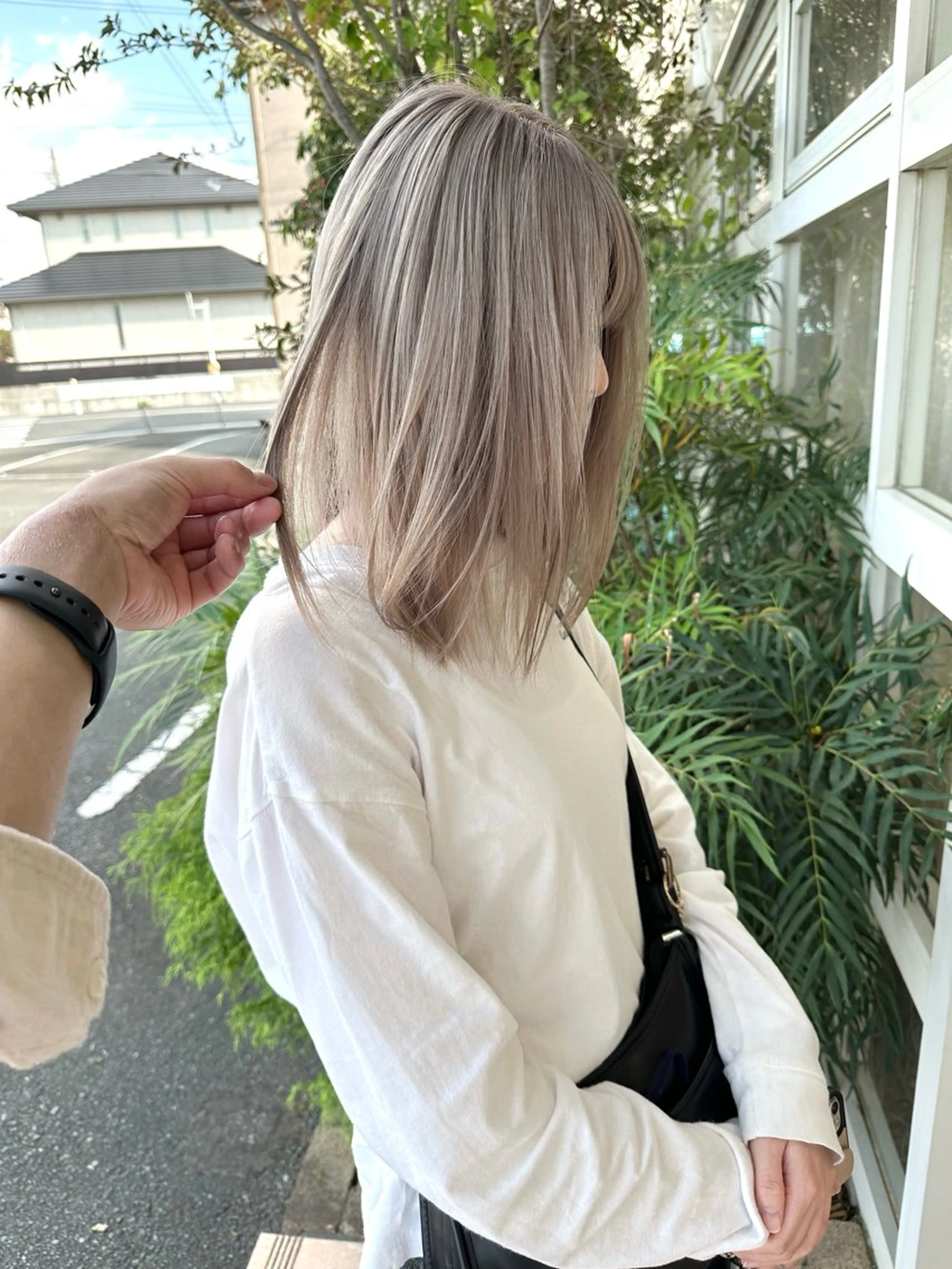 セミロング ヘアカラー 大橋 聖哉のヘアスタイル