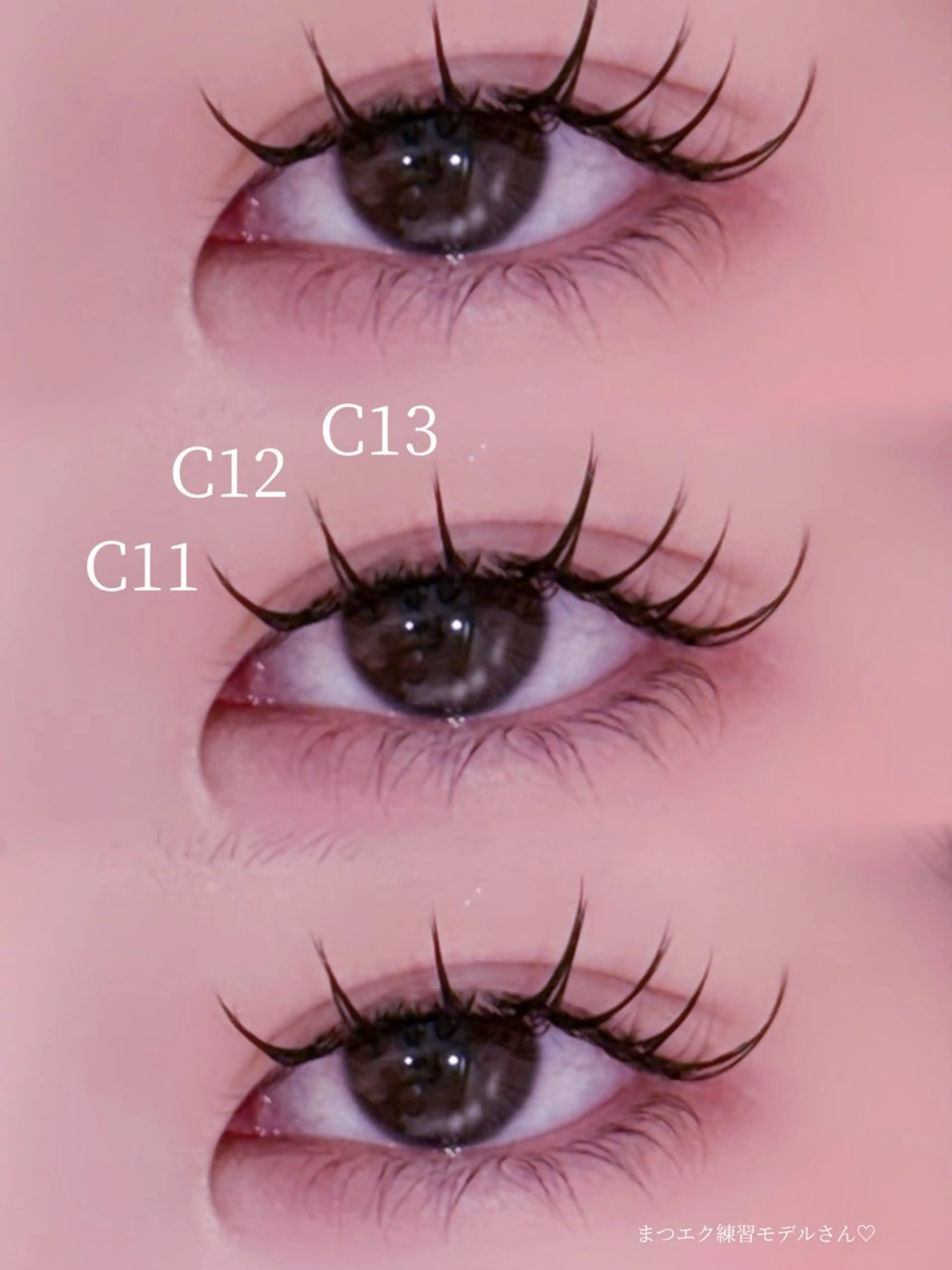 マツエク・マツパ 束感まつ毛 フラットラッシュ ナチュラル 一重×まつ毛パーマ マツエク N eyelash hanaꕤのマツエク・マツパデザイン