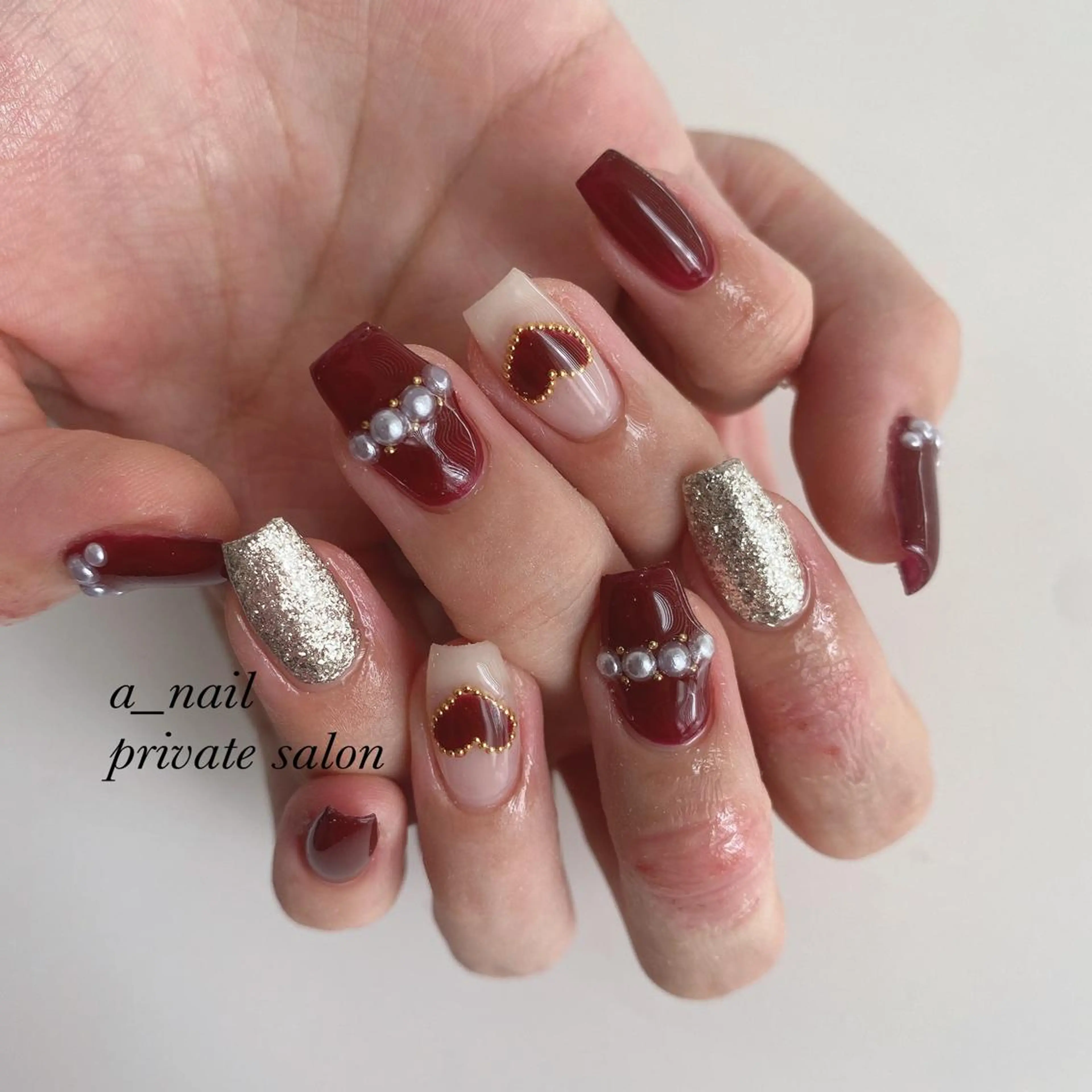 ネイル アニマル柄 アートネイル フレンチネイル ジェルネイル 氷ネイル・うるうるネイル 菅 恵奈のネイルデザイン