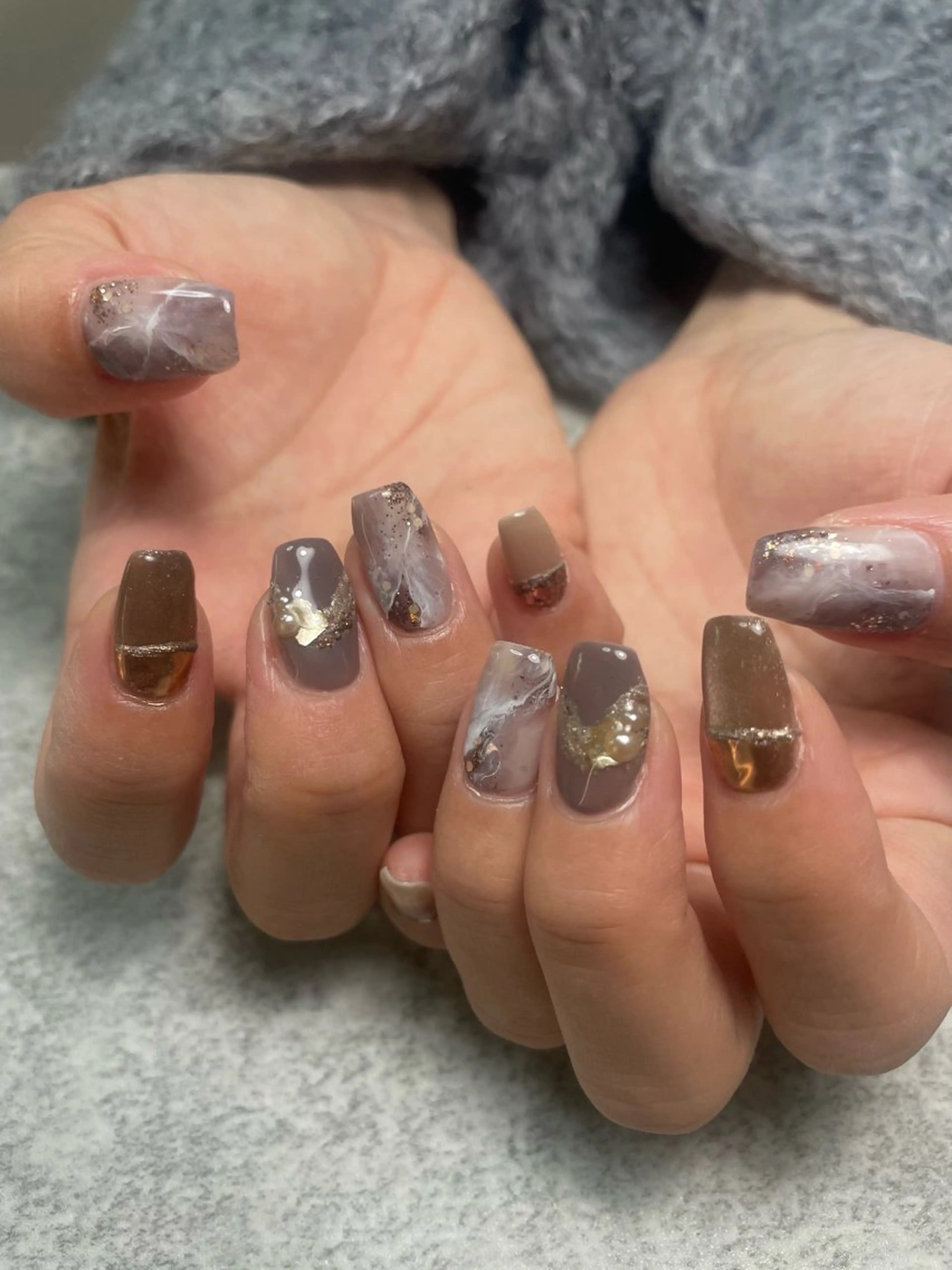 ネイル アートネイル ニュアンスネイル RISA joie nailのネイルデザイン