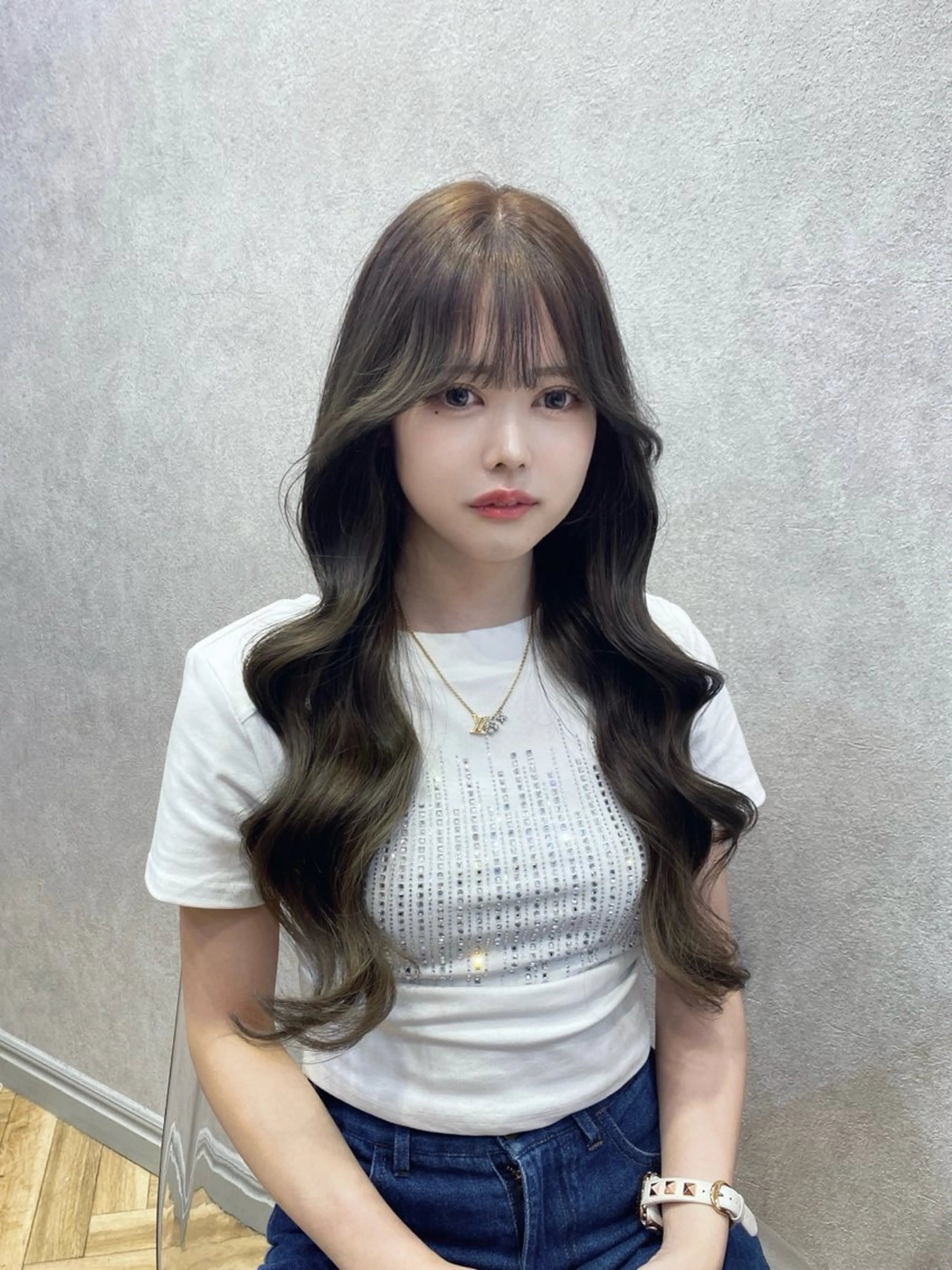 ロング カラー ヘアアレンジ SALOWIN銀座一丁目suite店所属・🩷韓国ヘア/ヨシン モリ🩷Maikaのヘアスタイル