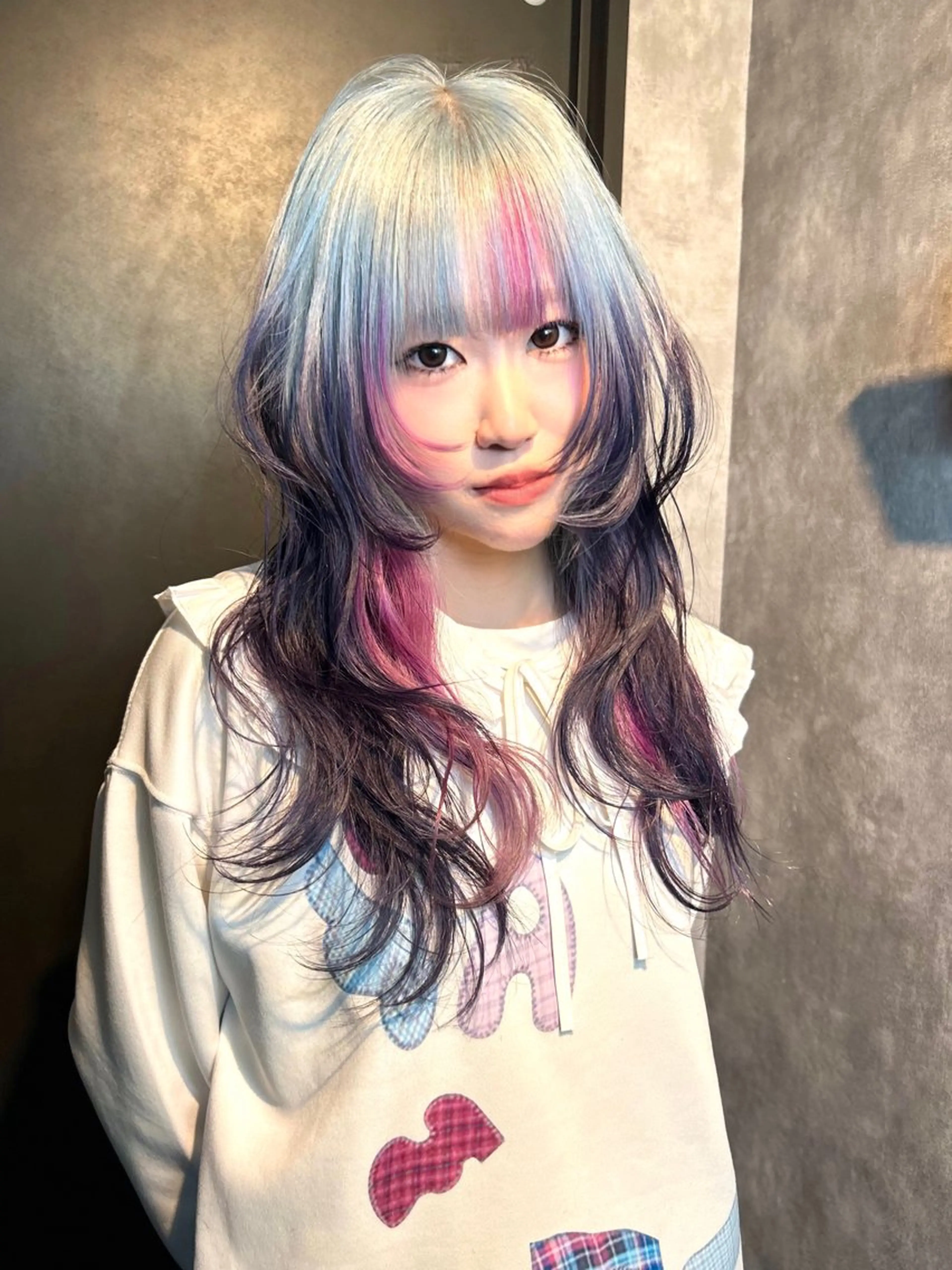セミロング ヘアカラー トリートメント 鈴木 華奈のヘアスタイル