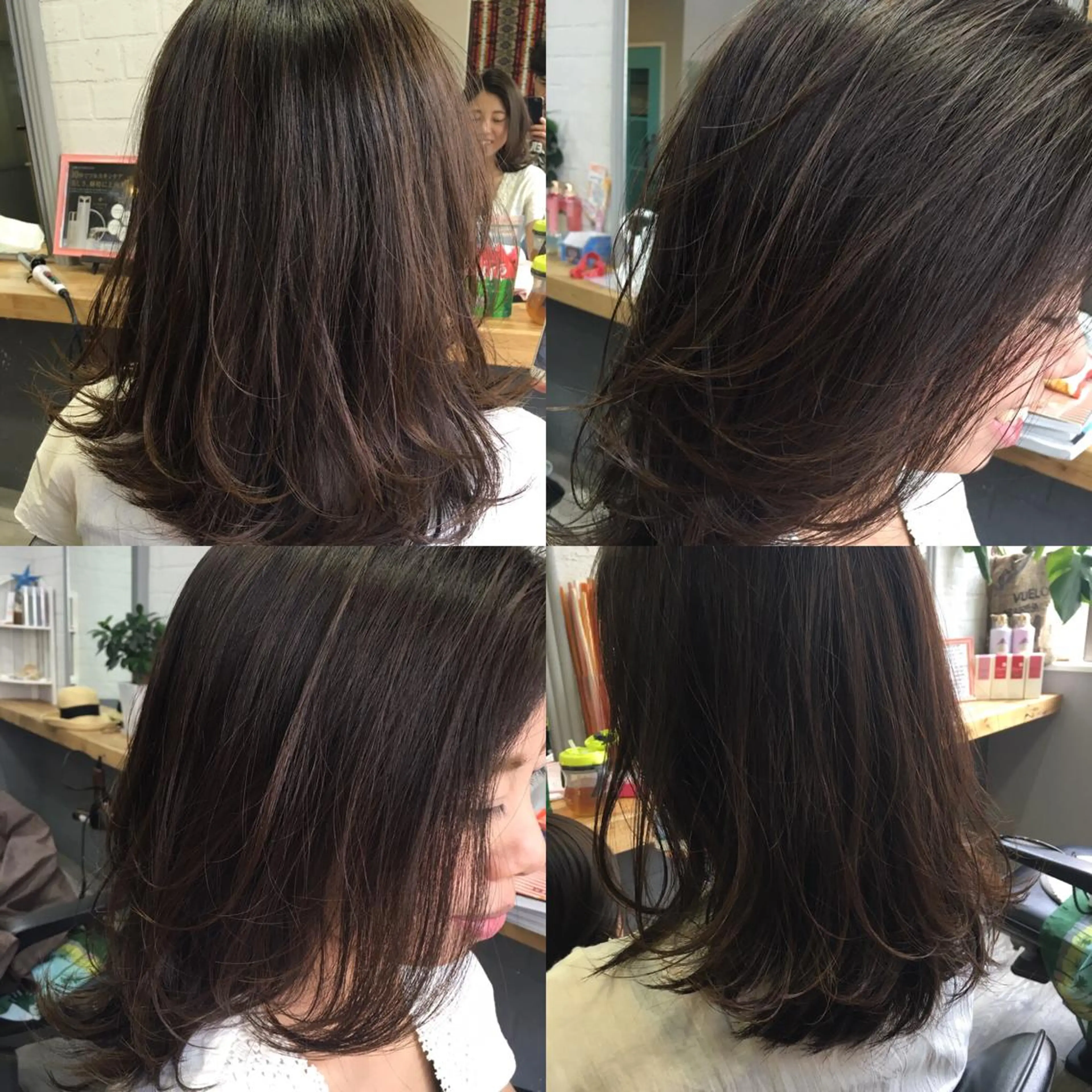 ミディアム セミロング カラー ヘアアレンジ 植松 勇太のヘアスタイル